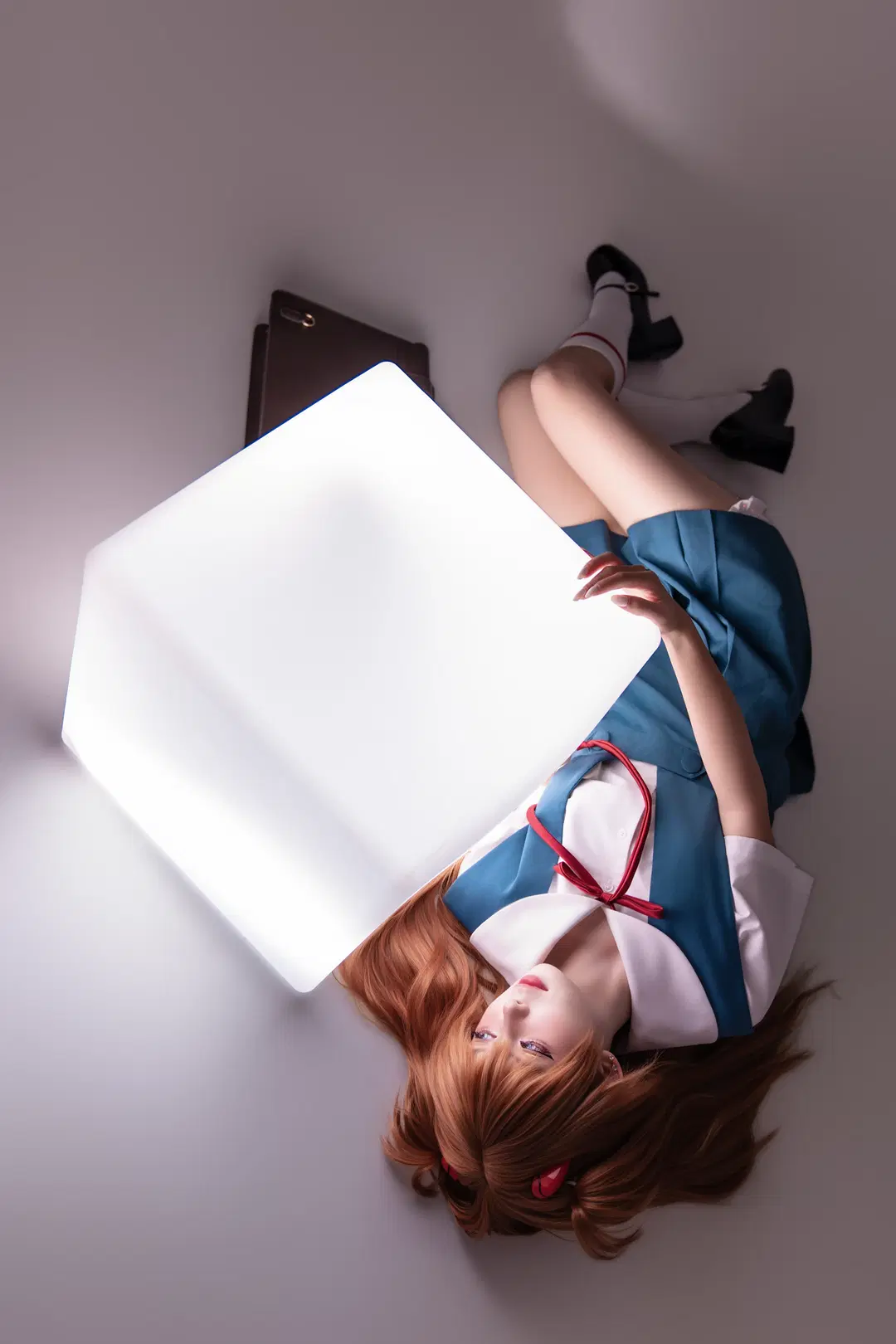【明日香cos】EVA校服明日香，发光体上的拍摄尝试 - 海海📸 - 第11张