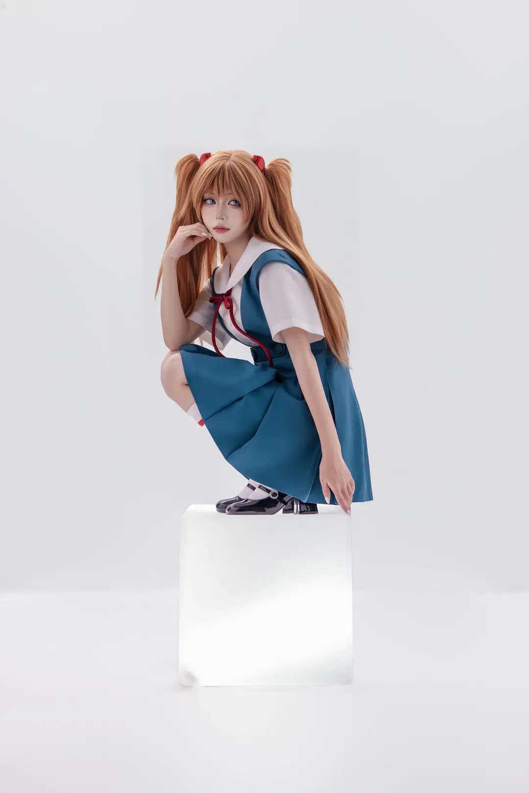 【明日香cos】EVA校服明日香，发光体上的拍摄尝试 - 海海📸 - 第9张