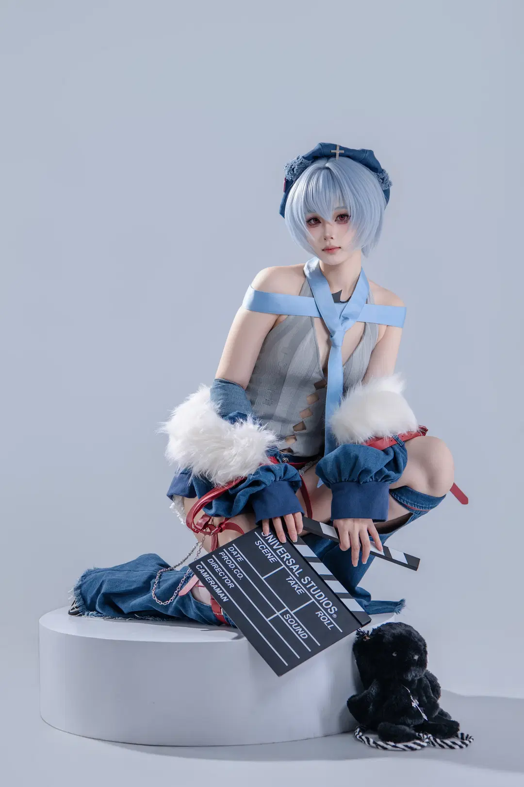 【綾波レイコスプレ】『新世紀エヴァンゲリオン』ロック風カチンコ撮影スナップ - 海海📸 - 5枚目