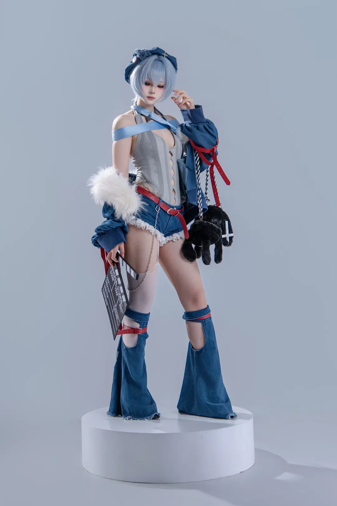 【綾波レイコスプレ】『新世紀エヴァンゲリオン』ロック風カチンコ撮影スナップ - 海海📸 - 6枚目