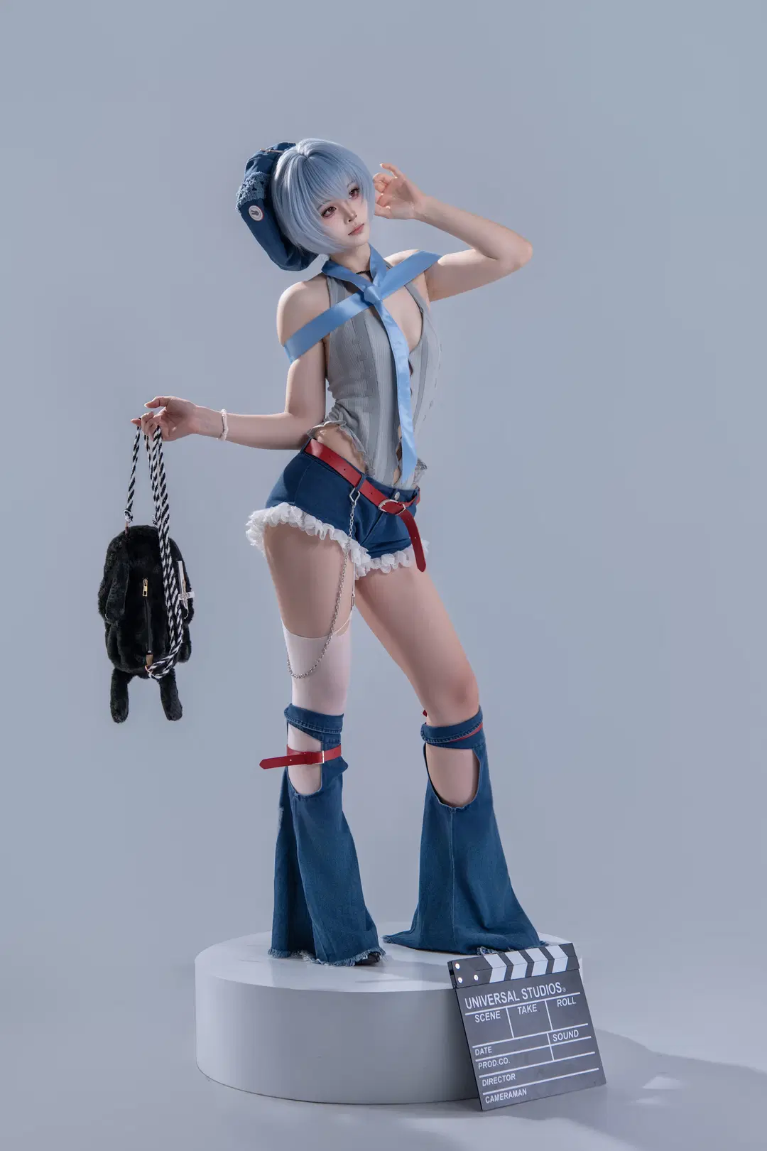 【綾波レイコスプレ】『新世紀エヴァンゲリオン』ロック風カチンコ撮影スナップ - 海海📸 - 8枚目