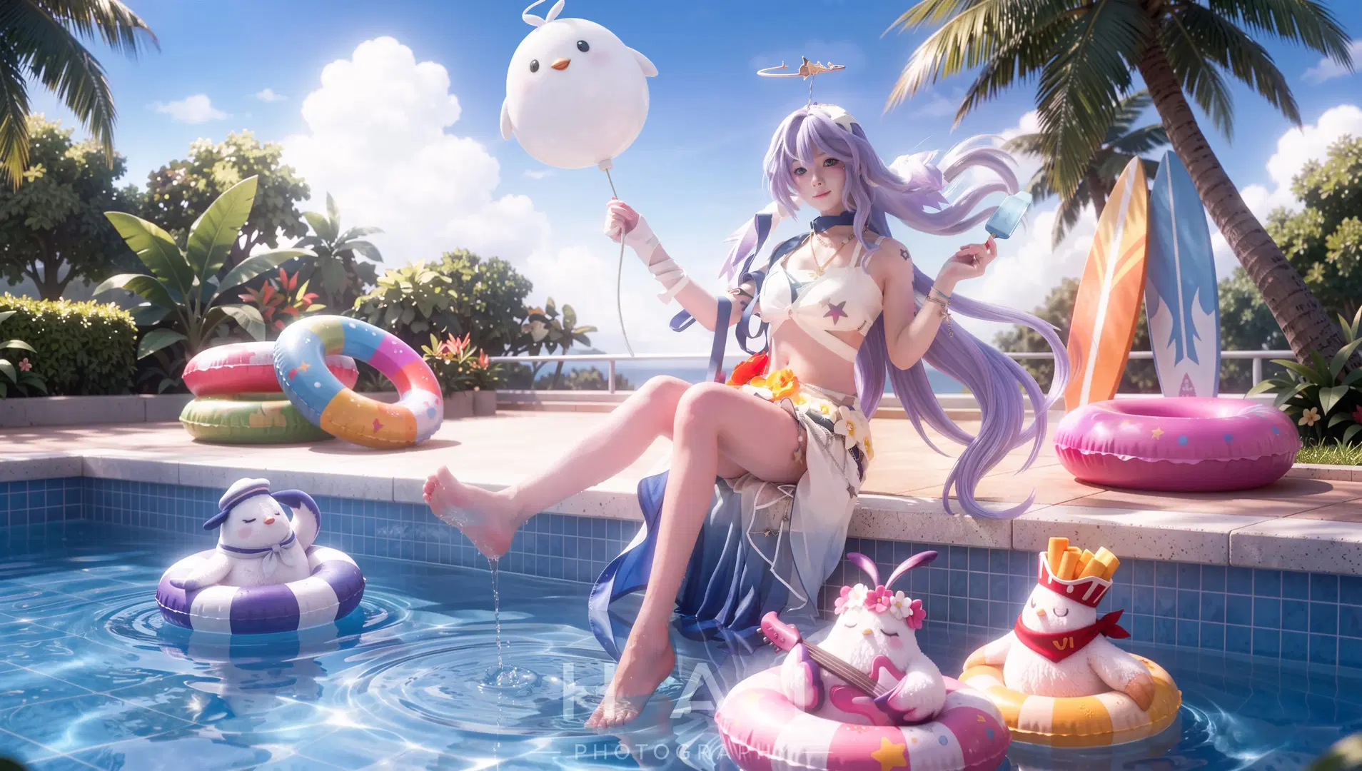 [Robin cosplay] Refreshing moments by the summer swimming pool by 海海📸 - Image 3