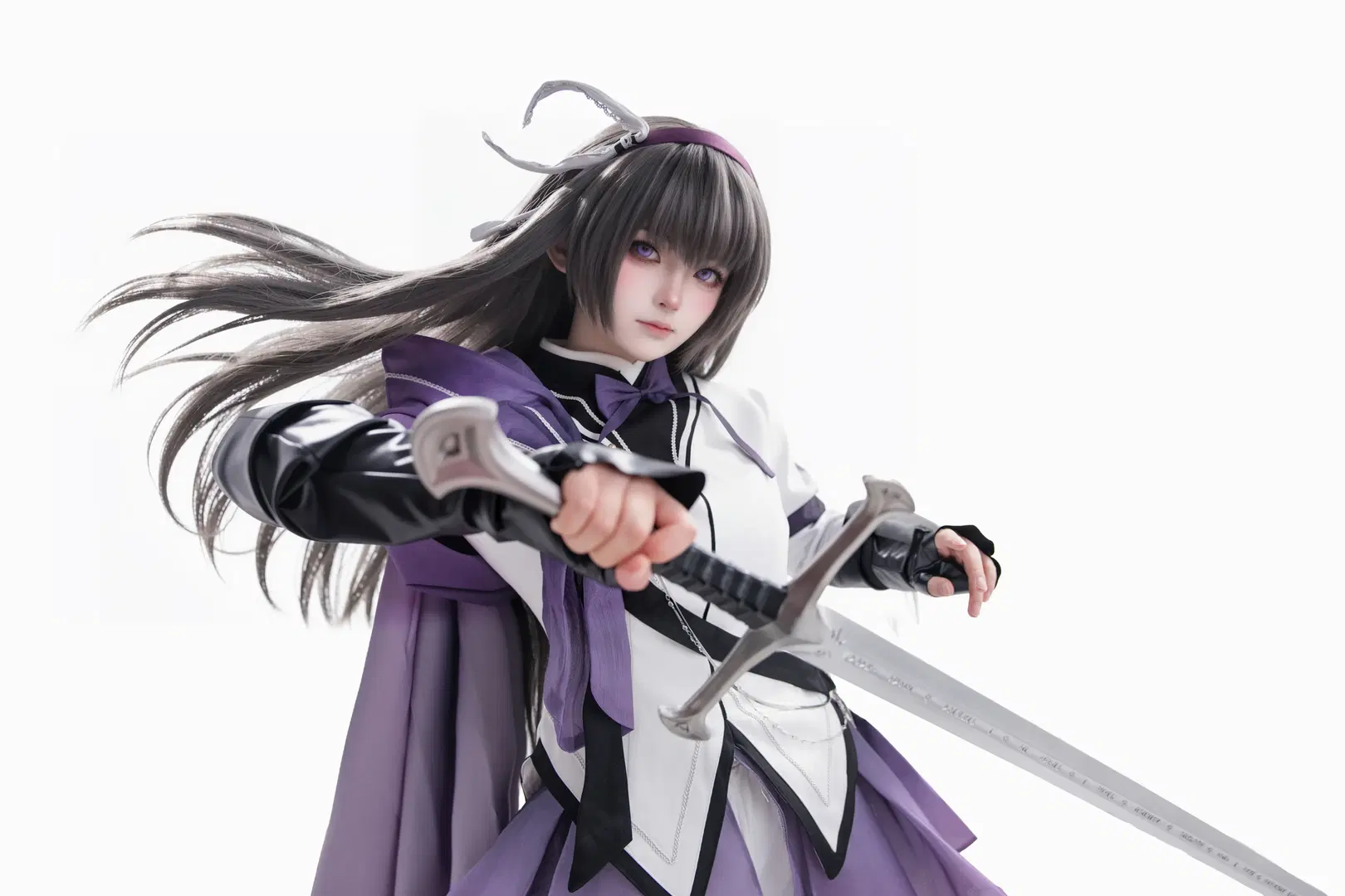 【晓美焰cos】魔法少女小圆骑士服九宫格拍照分享 - 海海📸 - 第11张