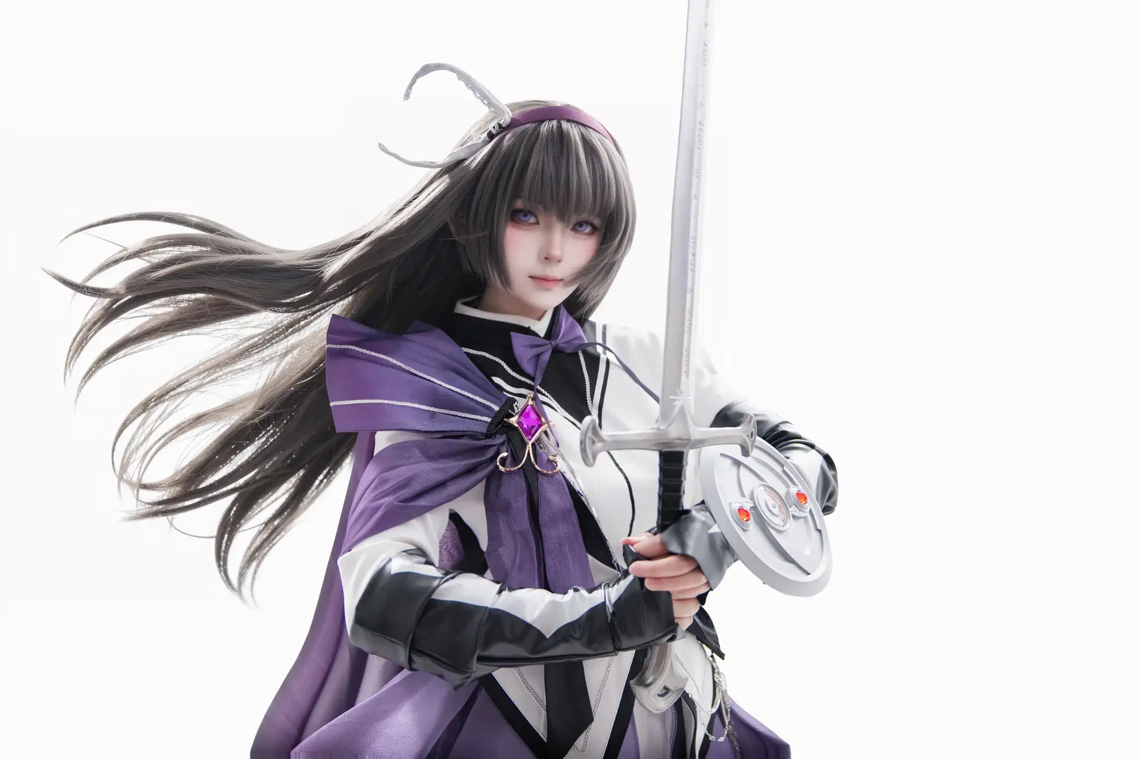 【晓美焰cos】魔法少女小圆骑士服九宫格拍照分享 - 海海📸 - 第12张