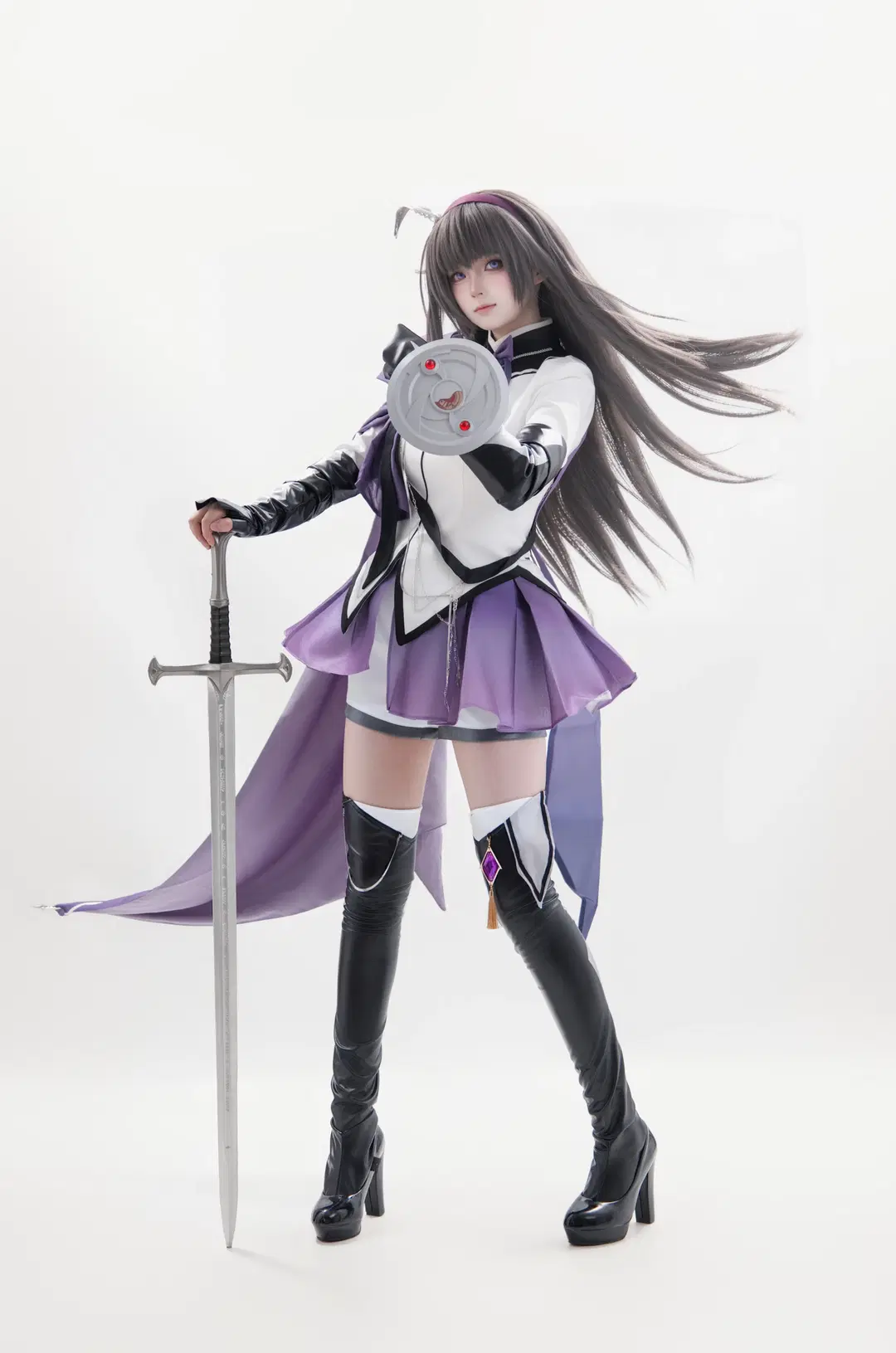 【晓美焰cos】魔法少女小圆骑士服九宫格拍照分享 - 海海📸 - 第3张