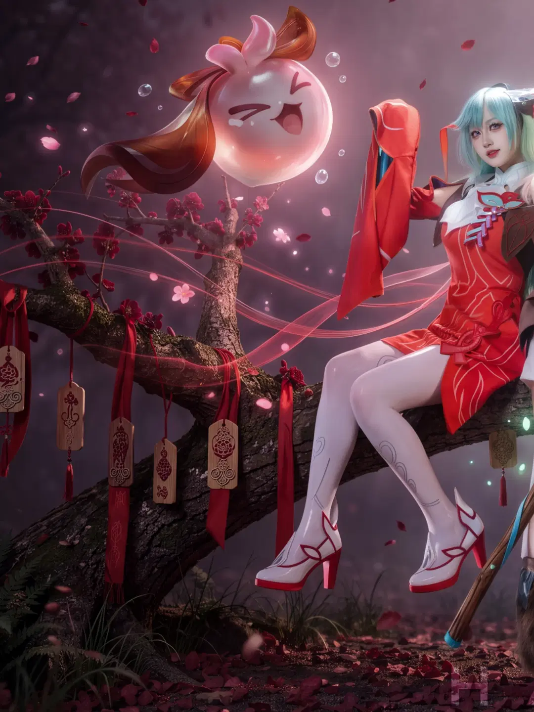 【瑶cos/少司缘cos】当漫展背景太丑，只能自己动手造景
