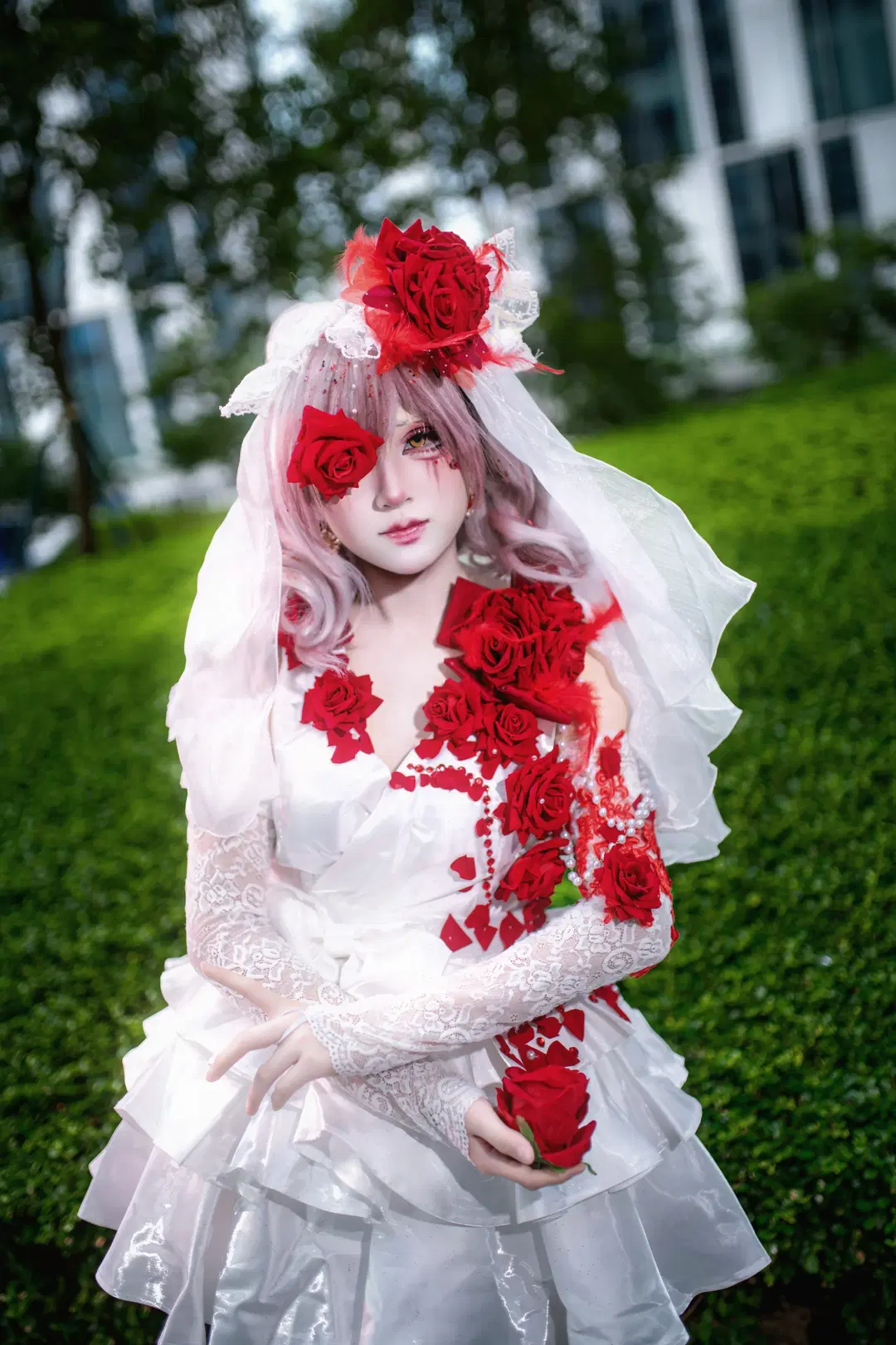 【調香師·猩紅新娘cos】第五人格極致的紅白反差 - 星游酱 - 第2張