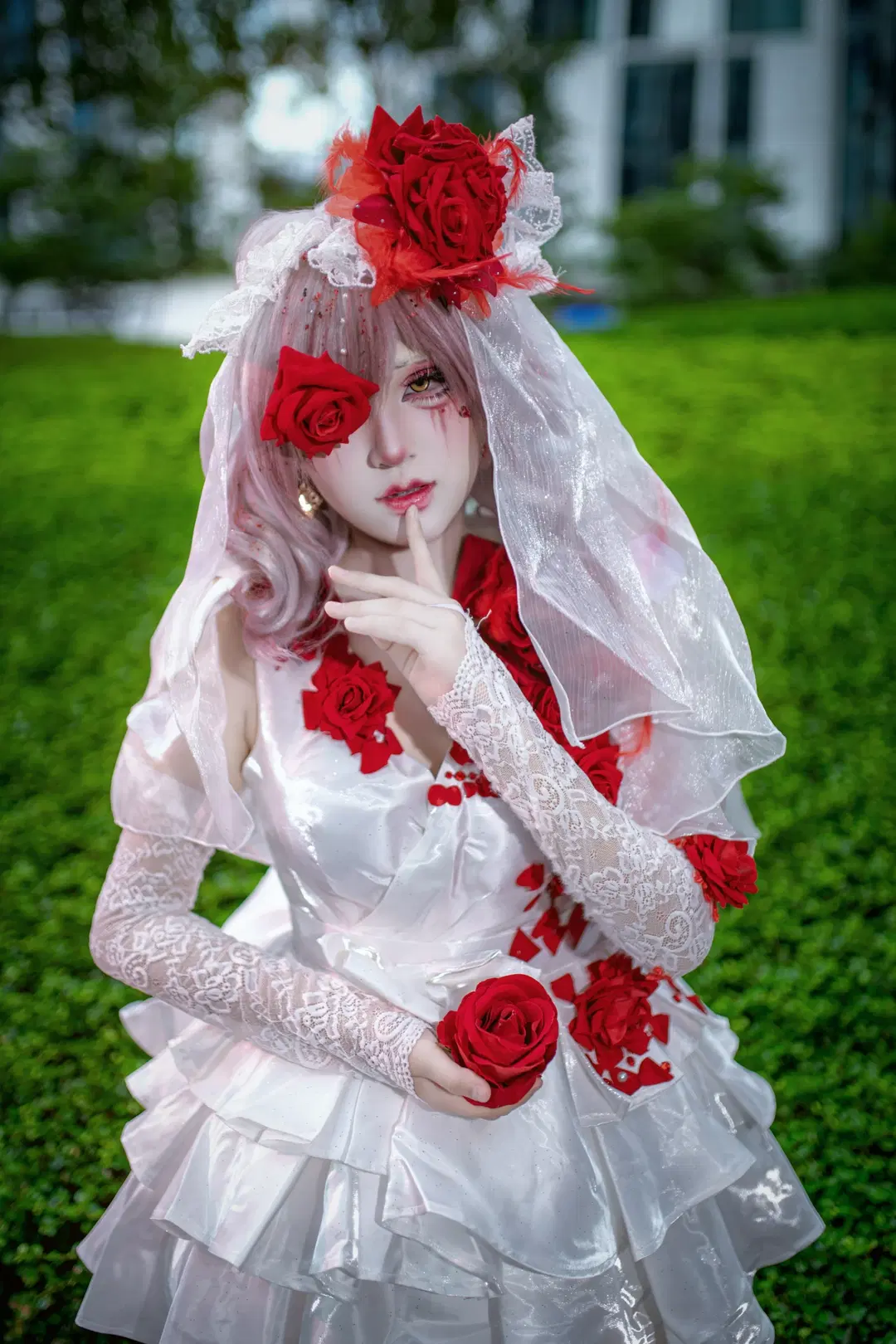 【調香師·猩紅新娘cos】第五人格極致的紅白反差 - 星游酱 - 第3張