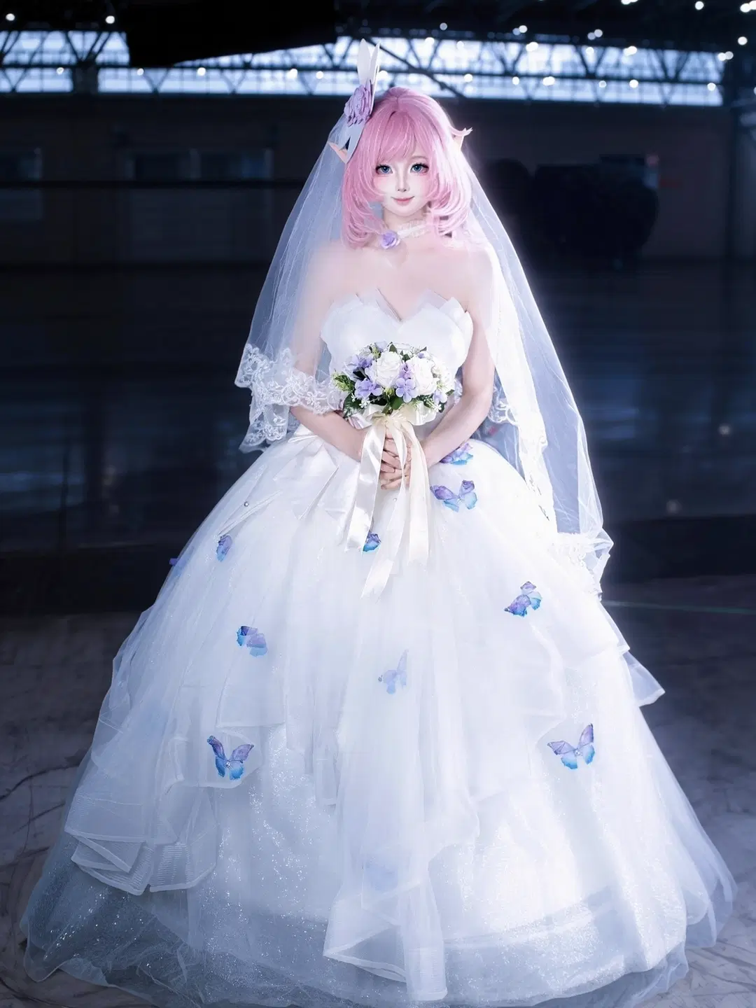 [Elysia Cosplay] Honkai Impact 3rd dreamy wedding dress convention photos by 长君离泽 - Image 2