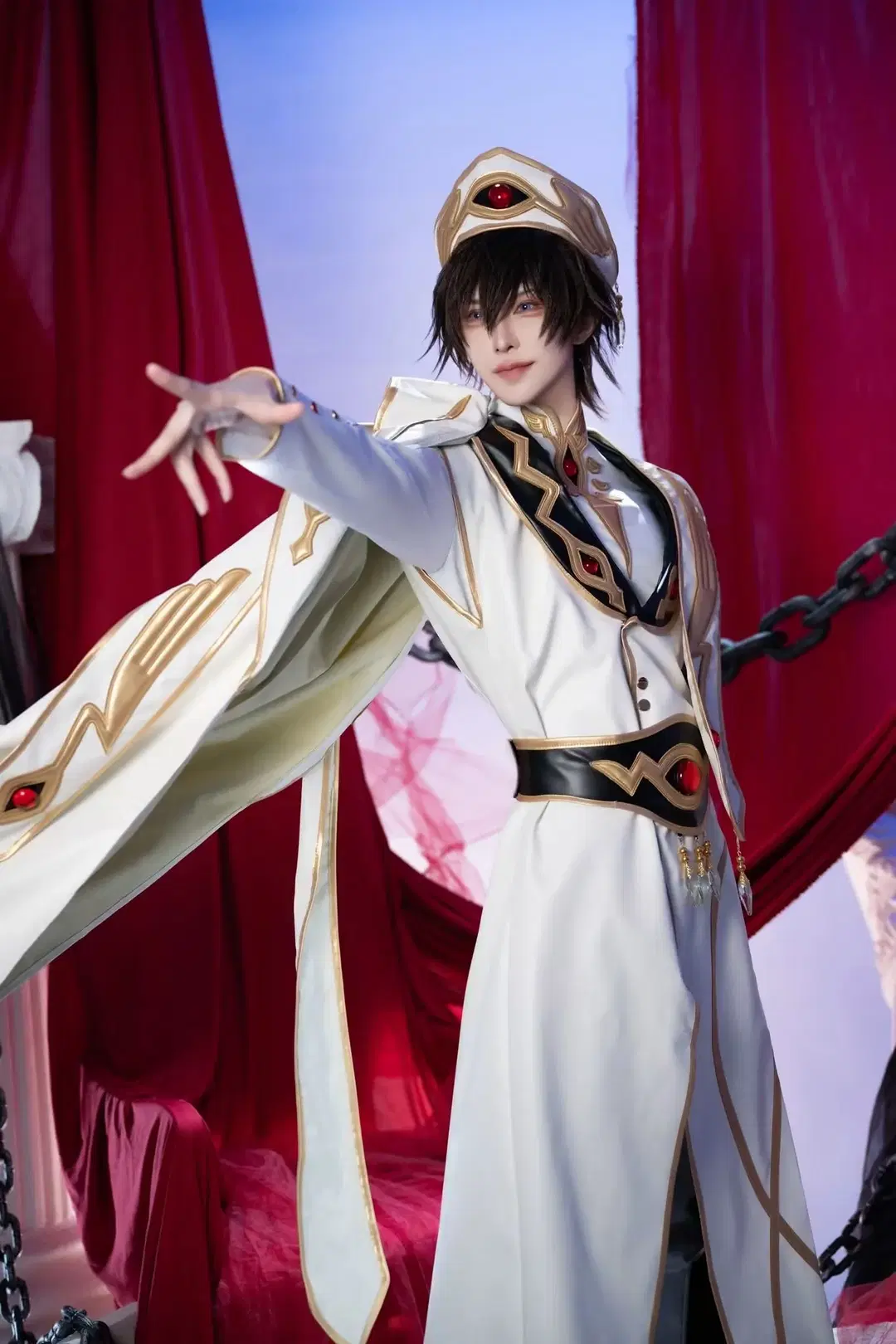 [Lelouch cosplay] Code Geass: Lelouch of the Rebellion classic white uniform styling restoration by Genko玄子 - Image 3