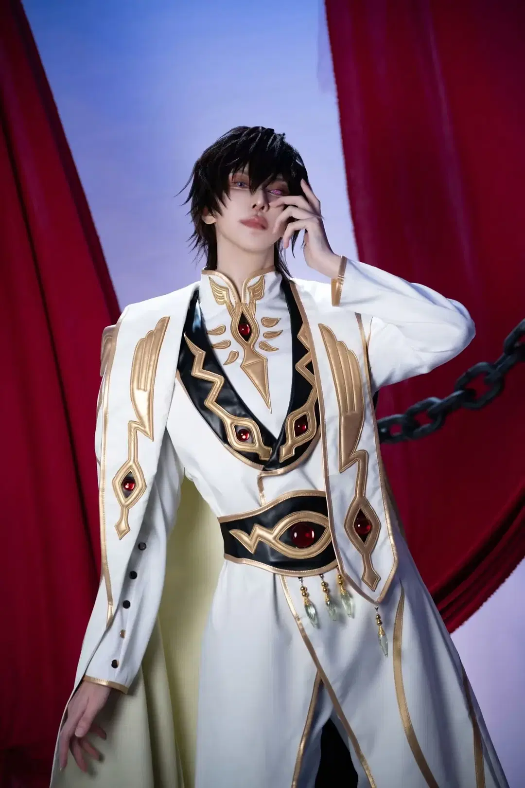 [Lelouch cosplay] Code Geass: Lelouch of the Rebellion classic white uniform styling restoration by Genko玄子 - Image 5