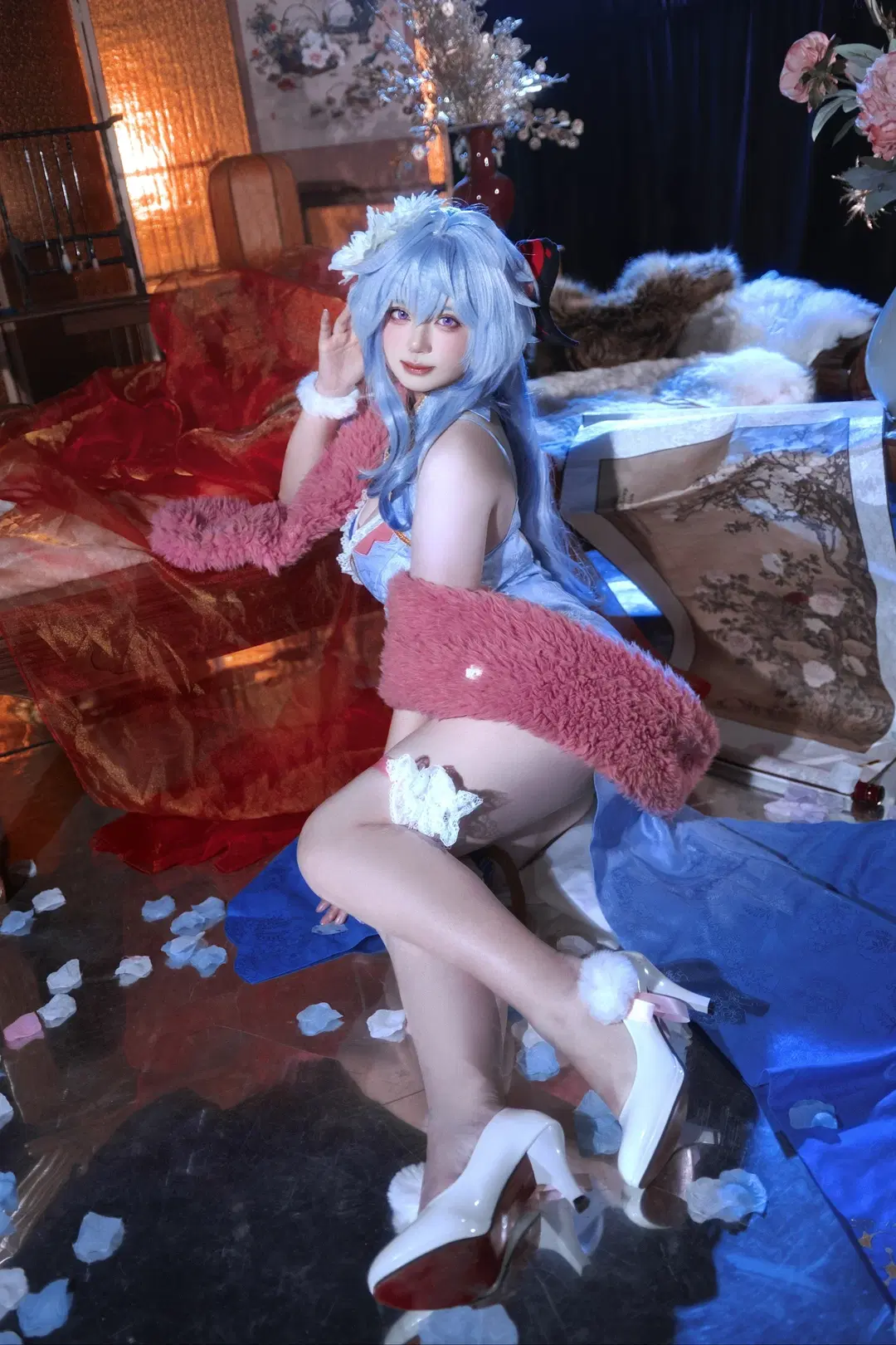 [Ganyu Cosplay] Genshin Impact: The Collision of Traditional Chinese Elements and a Plush Shawl