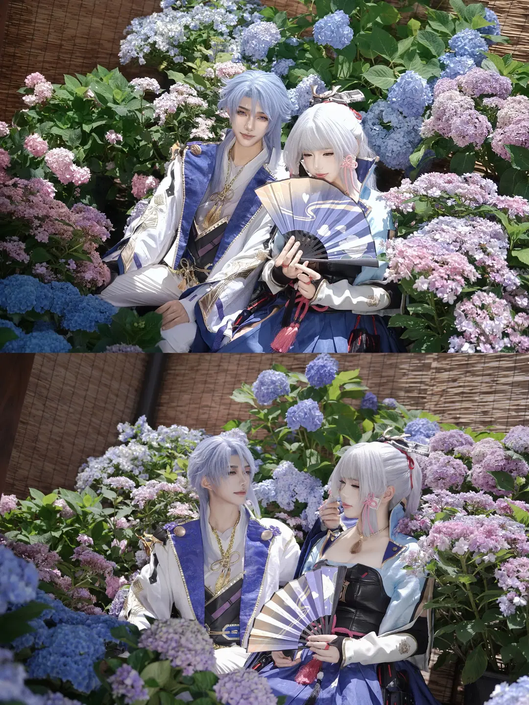 [Kamisato Ayaka cosplay] Genshin Impact: The Kamisato Siblings' Hydrangea Promise by 谷诗雨玲 - Image 2