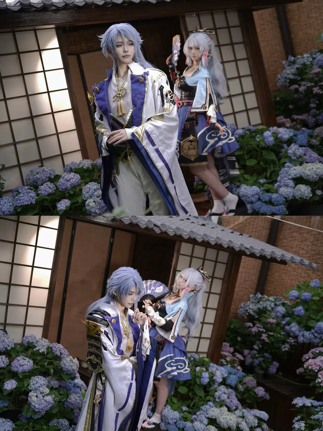 [Kamisato Ayaka cosplay] Genshin Impact: The Kamisato Siblings' Hydrangea Promise by 谷诗雨玲 - Image 4