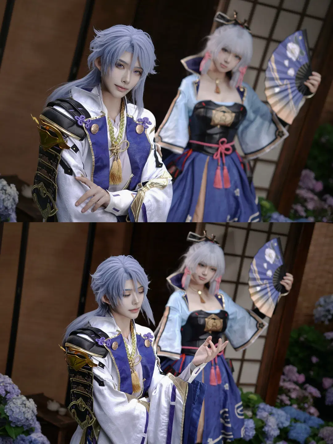 [Kamisato Ayaka cosplay] Genshin Impact: The Kamisato Siblings' Hydrangea Promise by 谷诗雨玲 - Image 5