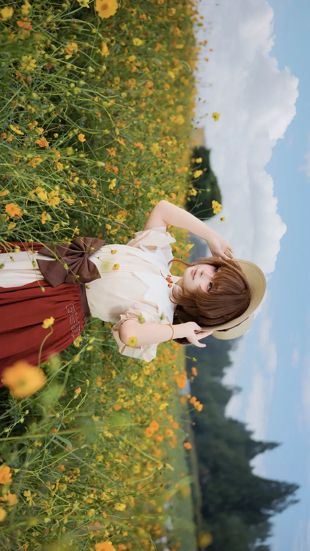 木之本樱cos, 魔卡少女樱, 夏日外景cos, 草帽少女, 田园风cos