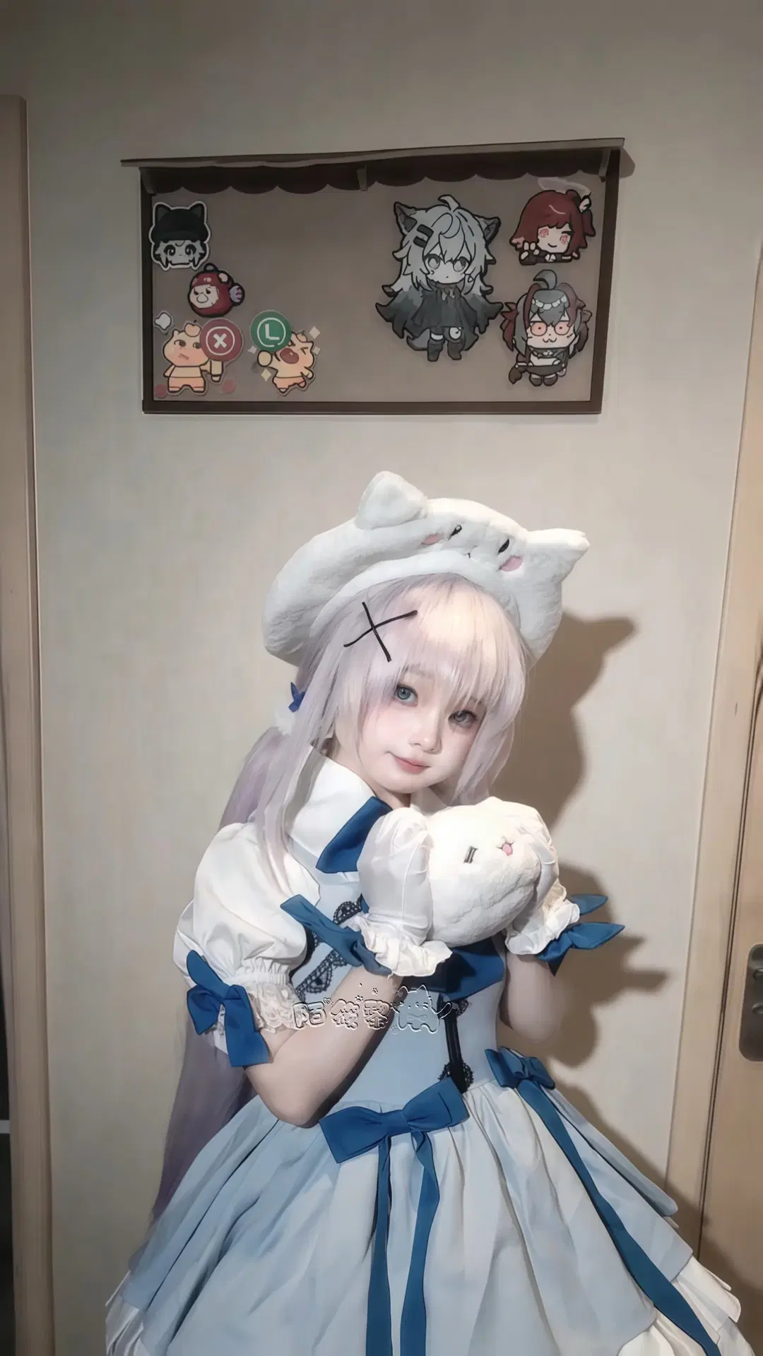 cosplay, 二次元萌妹, 香风智乃cos, 请问您要来点兔子吗, 点兔