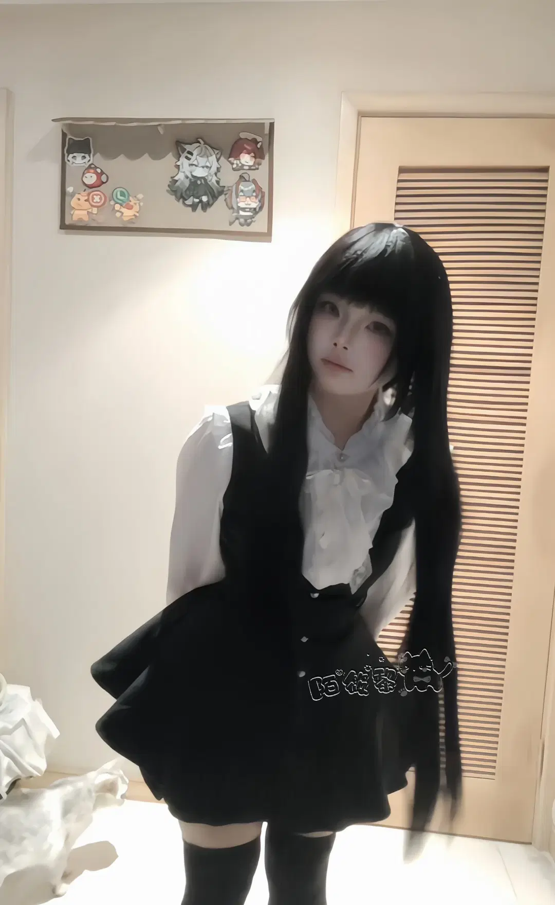 凛々蝶イメージコーデ ダーク系レース服コーデと低身長向けワンピースの着こなし - 陌筱黎 - 2枚目
