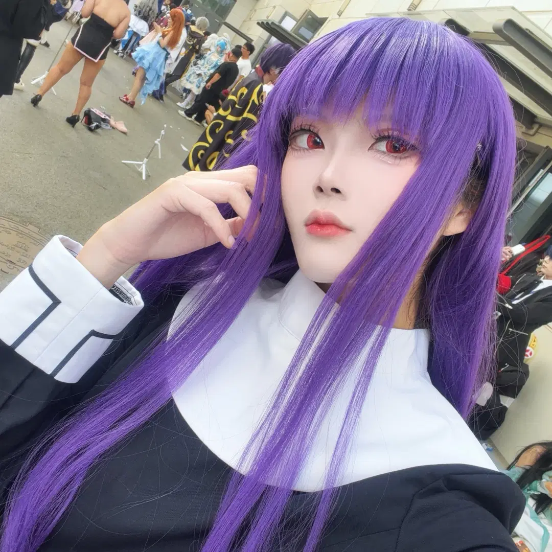二次元cosplay, Fate系列, 空之境界, 浅上藤乃cos, 丝袜静电