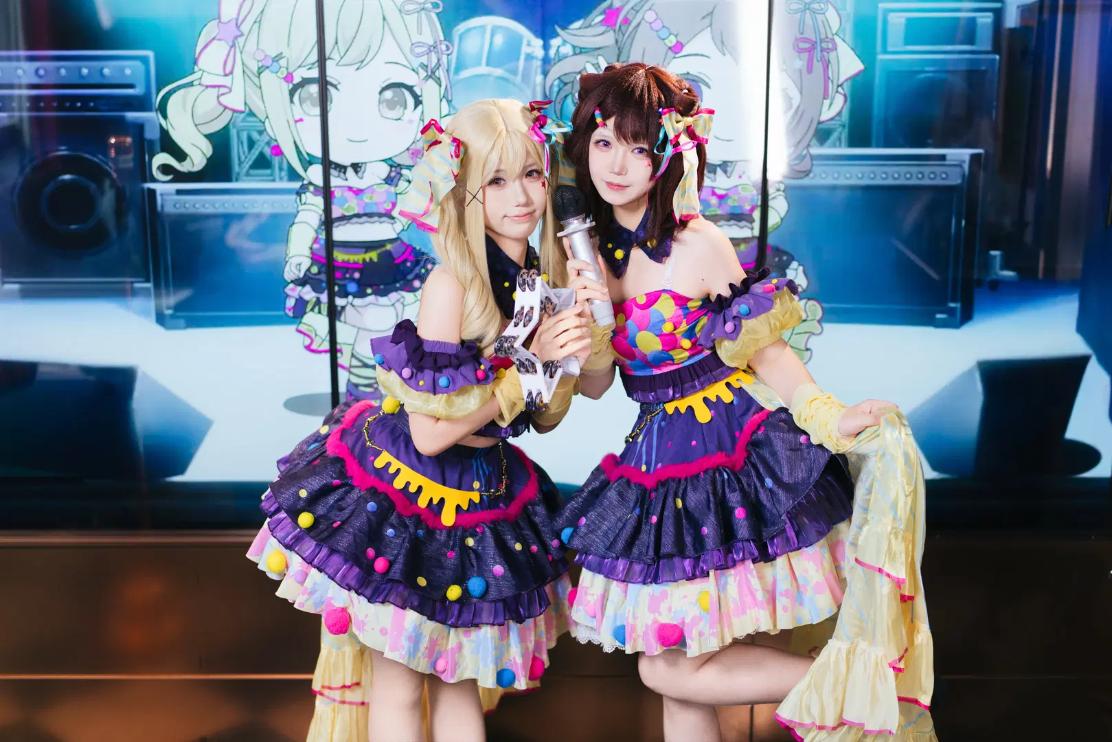 【户山香澄cos】市谷有咲和香澄的BanG Dream!打歌服舞台 - Kuzi - 第3张