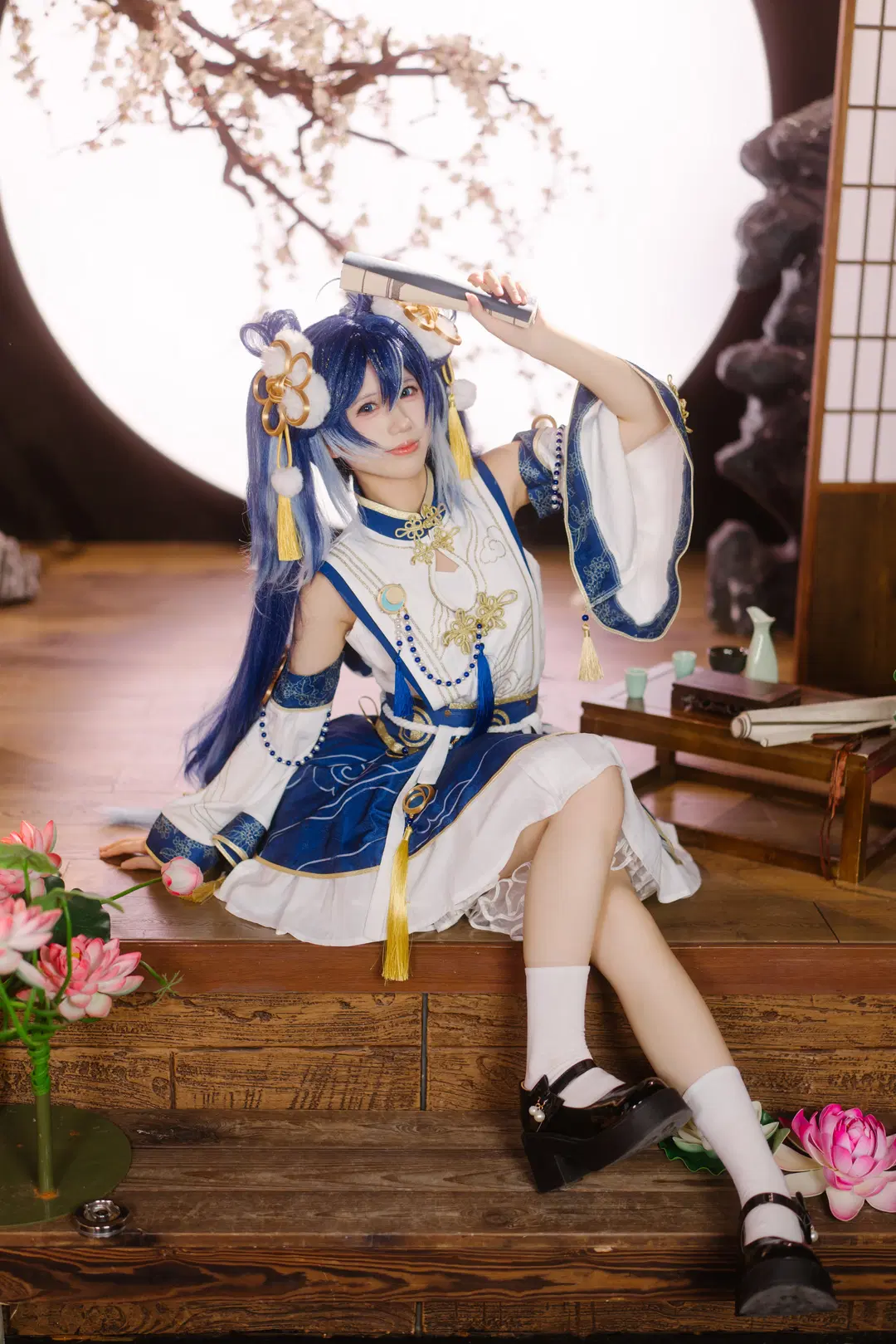 【尤诺cos】鸣潮里的国风少女，中秋满月氛围感拉满 - Kuzi - 第3张