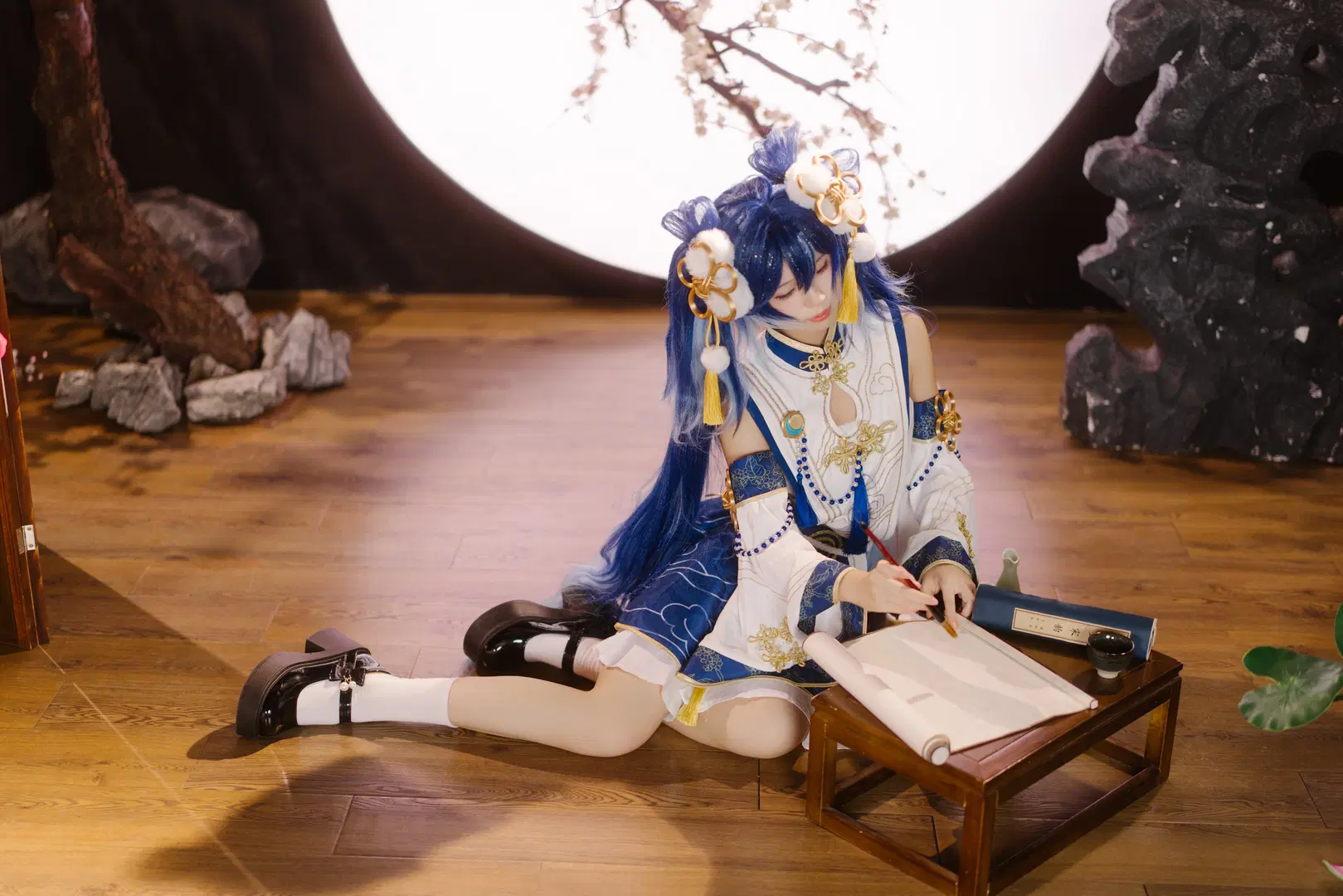 [Iuno cosplay] Wuthering Waves Iuno Daoxiang Village full moon scene photoshoot share by Kuzi - Image 3