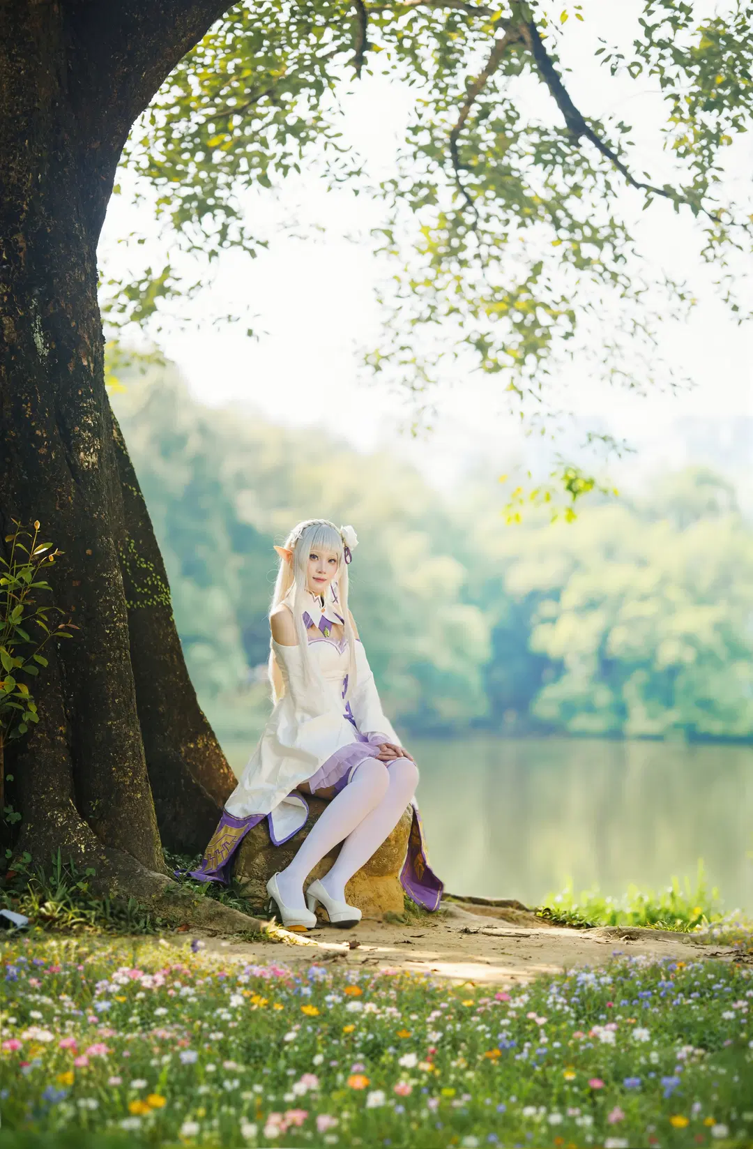 【爱蜜莉雅cos】Re:从零开始的异世界生活森林写真 - 桐生kiryu - 第3张