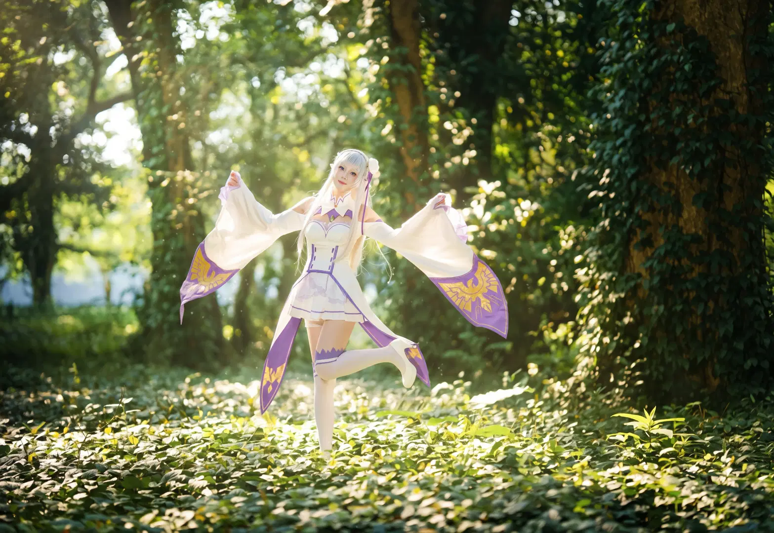 【爱蜜莉雅cos】Re:从零开始的异世界生活森林写真 - 桐生kiryu - 第7张