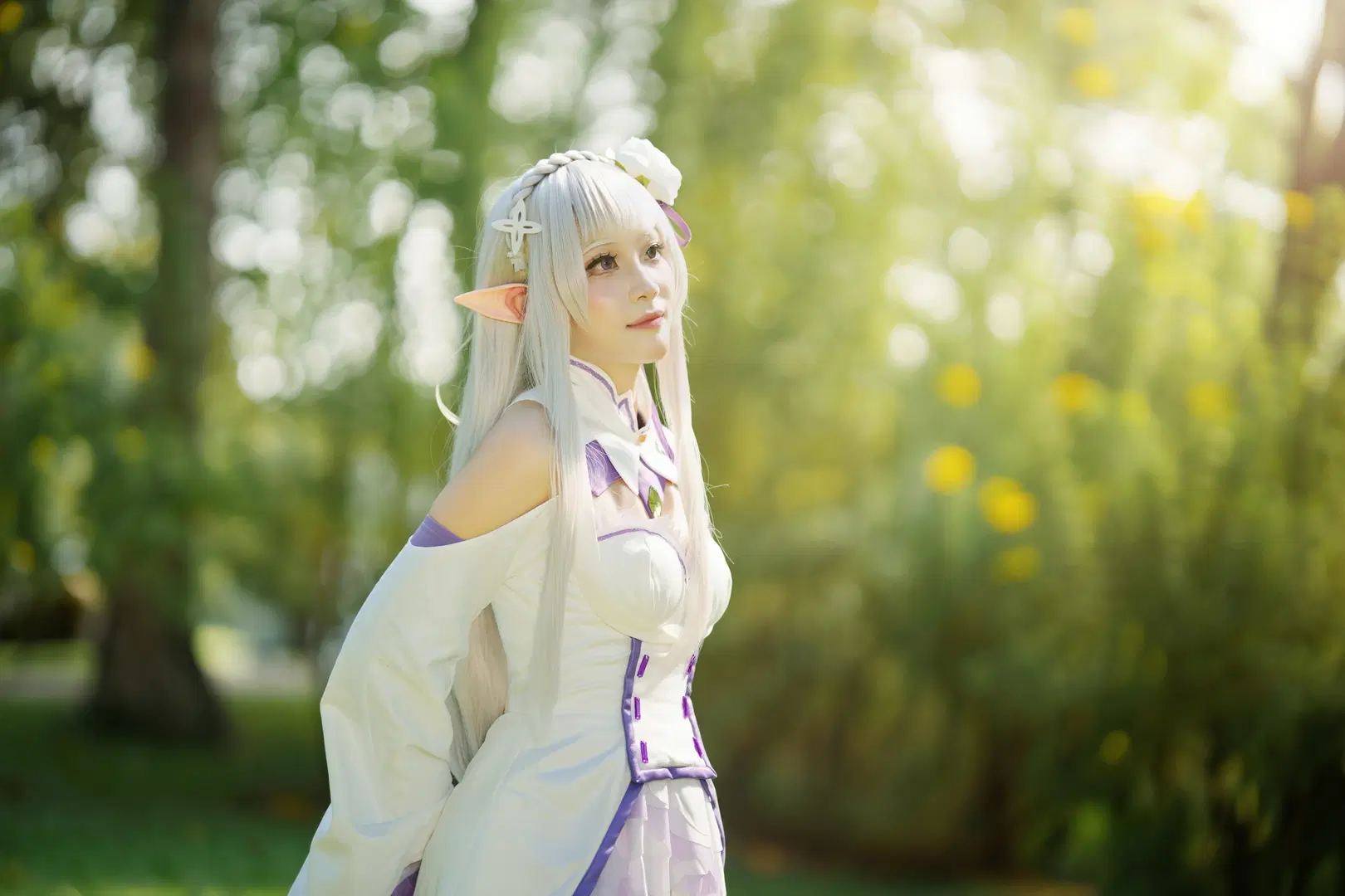 【爱蜜莉雅cos】Re:从零开始的异世界生活森林写真 - 桐生kiryu - 第9张