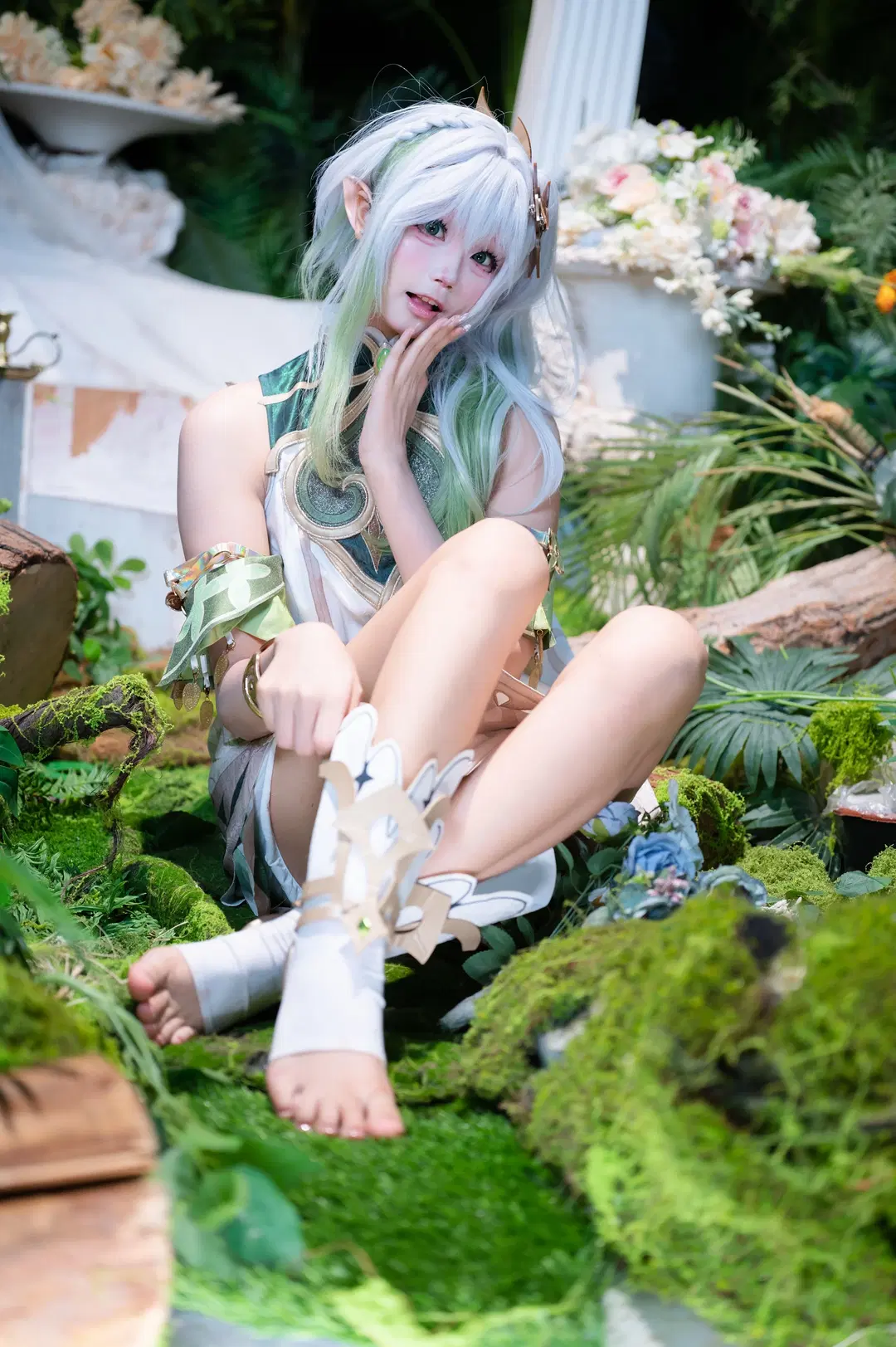 原神, ナヒーダ コスプレ, 森の精霊, ナヒーダ（原神）, 白緑コスプレ