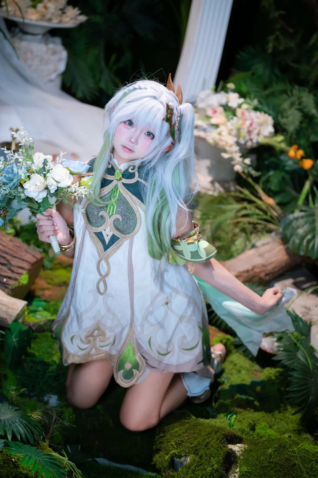 【ナヒーダ コスプレ】『原神』の白緑の森の精霊、深い森であなたと巡り合う - 洛会像欧皇一样幸运 - 3枚目