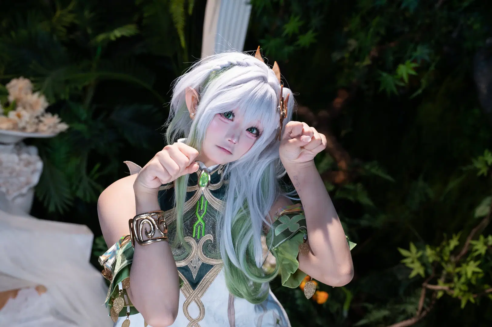 【ナヒーダ コスプレ】『原神』の白緑の森の精霊、深い森であなたと巡り合う - 洛会像欧皇一样幸运 - 4枚目