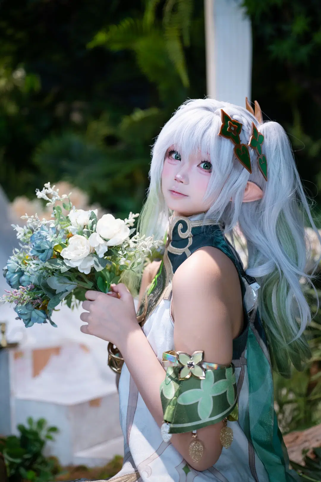 【ナヒーダ コスプレ】『原神』の白緑の森の精霊、深い森であなたと巡り合う - 洛会像欧皇一样幸运 - 5枚目