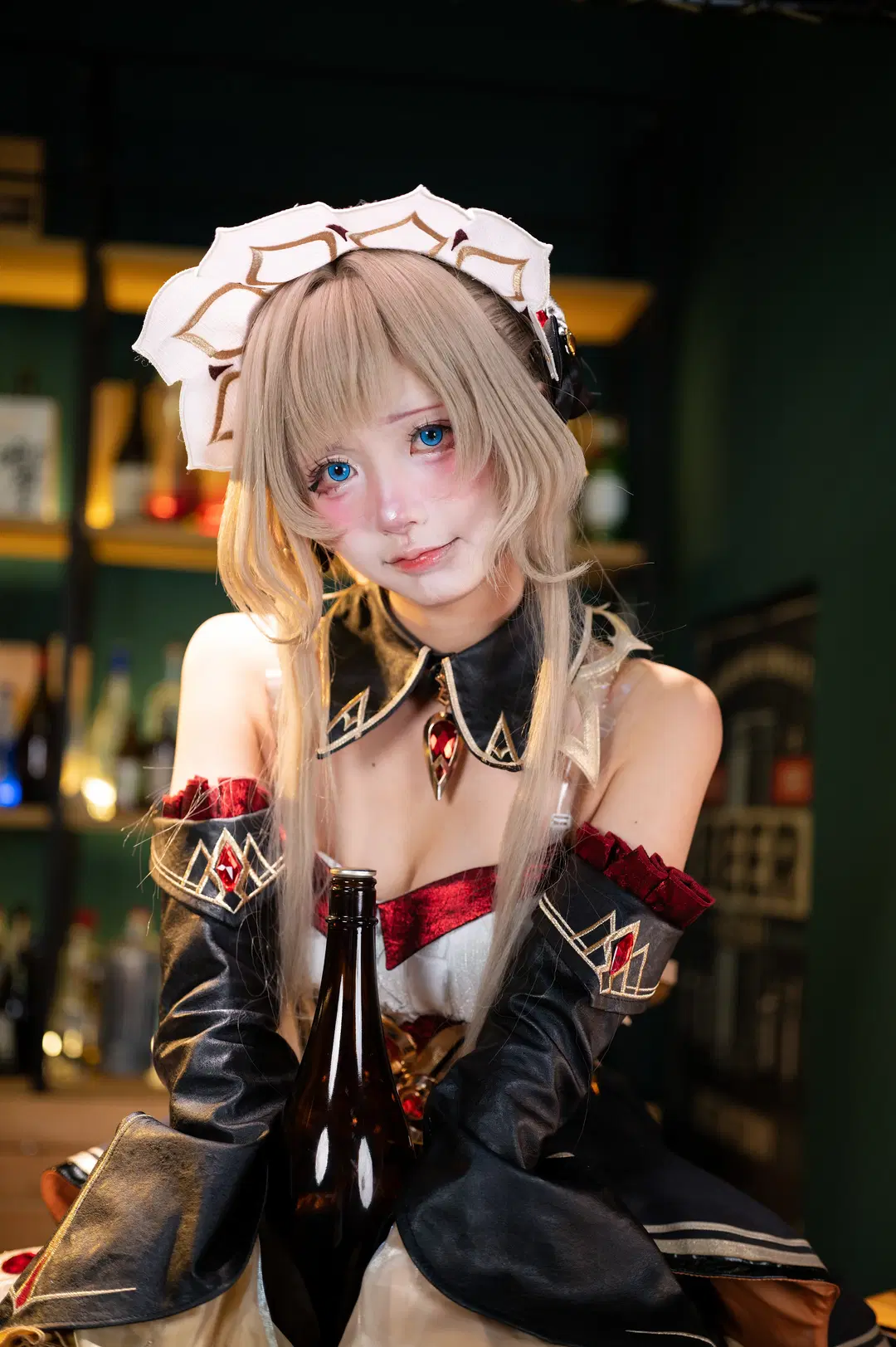 [Sandrone Cosplay] Genshin Impact: The Marionette's Tipsy Moments at the Bar by 洛会像欧皇一样幸运 - Image 4