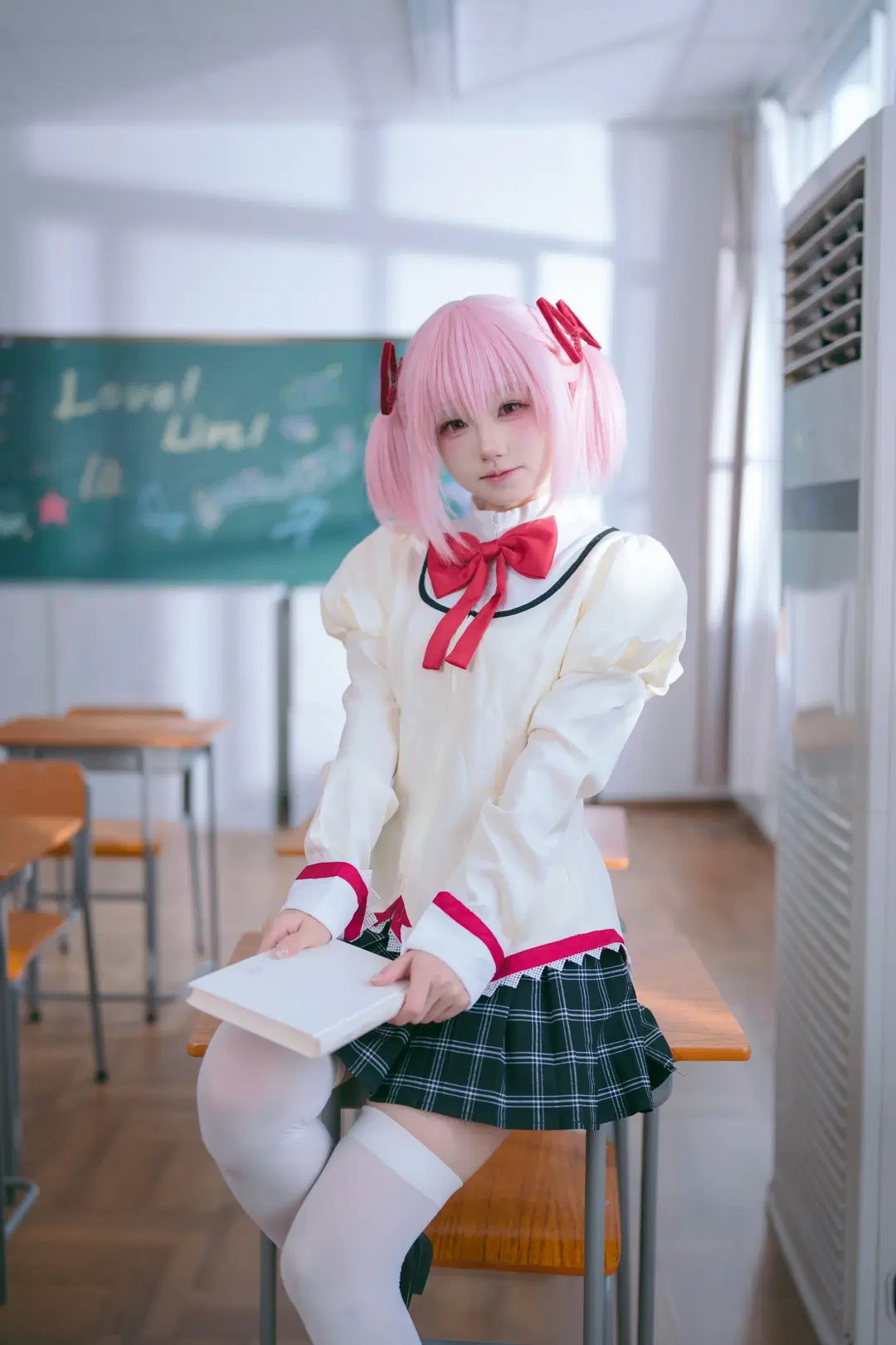 【鹿目まどか コスプレ】『魔法少女まどか☆マギカ』、教室で二次元を現実に変える魔法 - Mr_DDSS - 2枚目