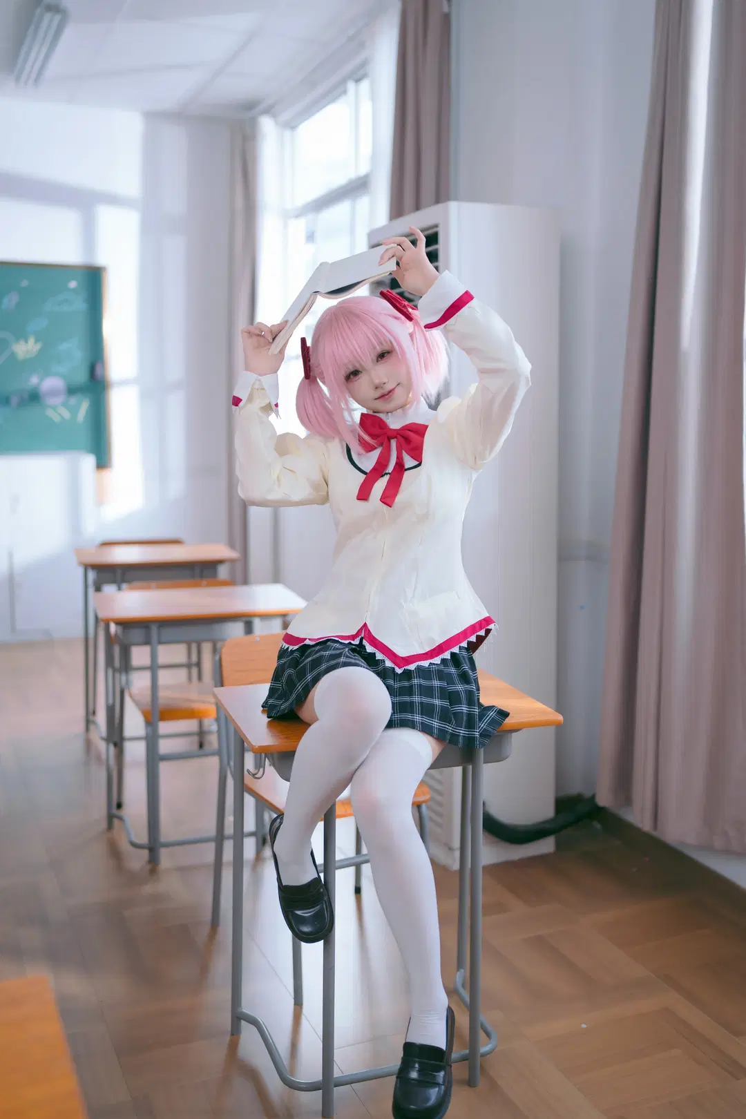 【鹿目まどか コスプレ】『魔法少女まどか☆マギカ』、教室で二次元を現実に変える魔法 - Mr_DDSS - 4枚目
