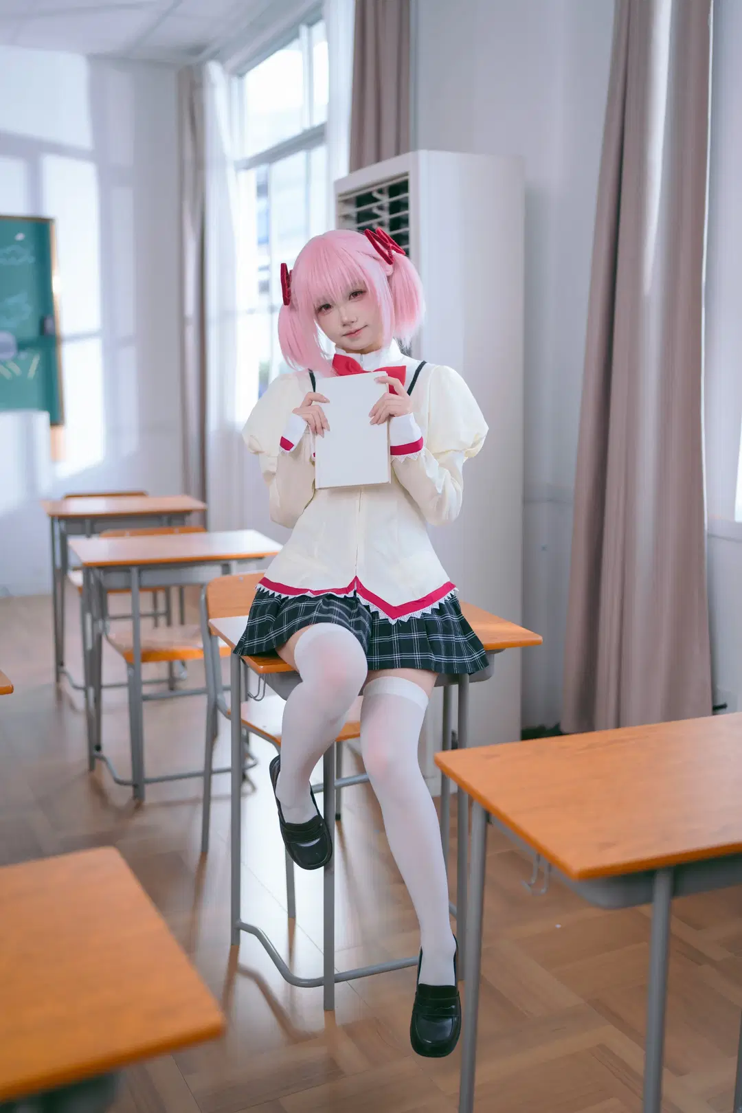 【鹿目まどか コスプレ】『魔法少女まどか☆マギカ』、教室で二次元を現実に変える魔法 - Mr_DDSS - 5枚目