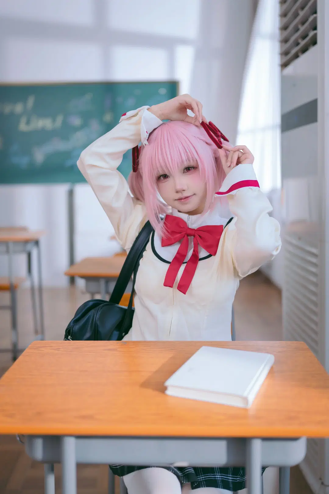 【鹿目まどか コスプレ】『魔法少女まどか☆マギカ』、教室で二次元を現実に変える魔法 - Mr_DDSS - 6枚目