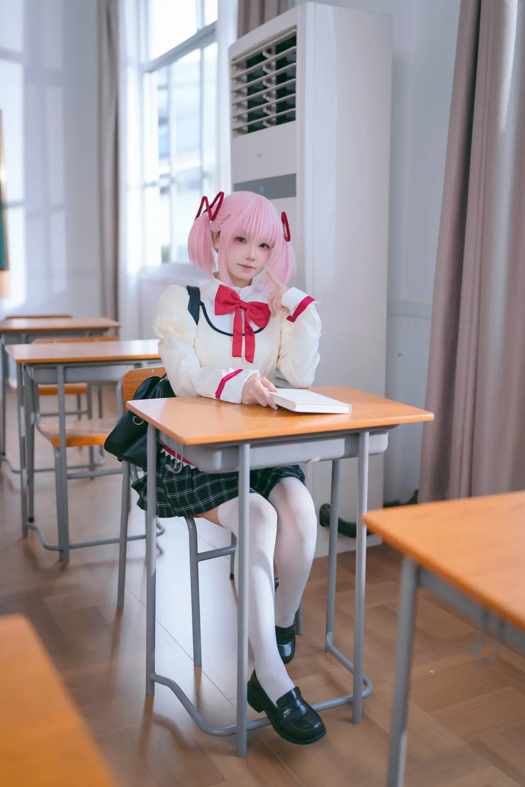 【鹿目まどか コスプレ】『魔法少女まどか☆マギカ』、教室で二次元を現実に変える魔法 - Mr_DDSS - 7枚目