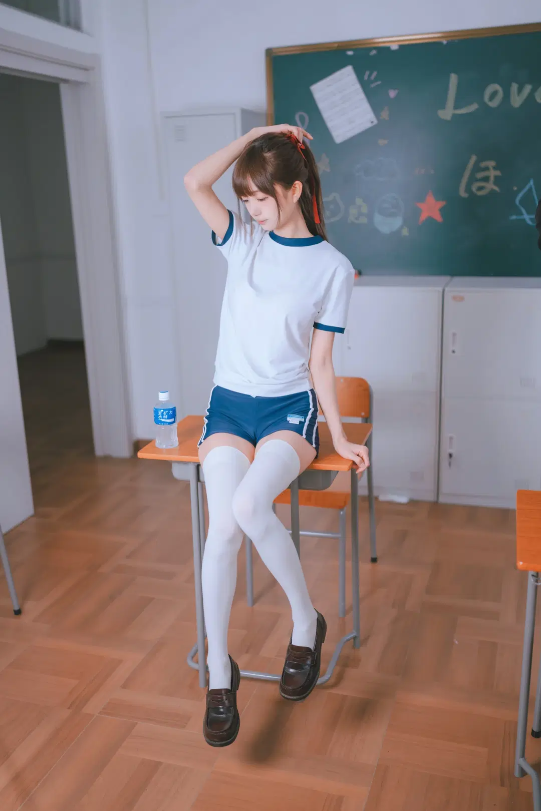 体活课间的体操服少女，满满校供感的日系校园风