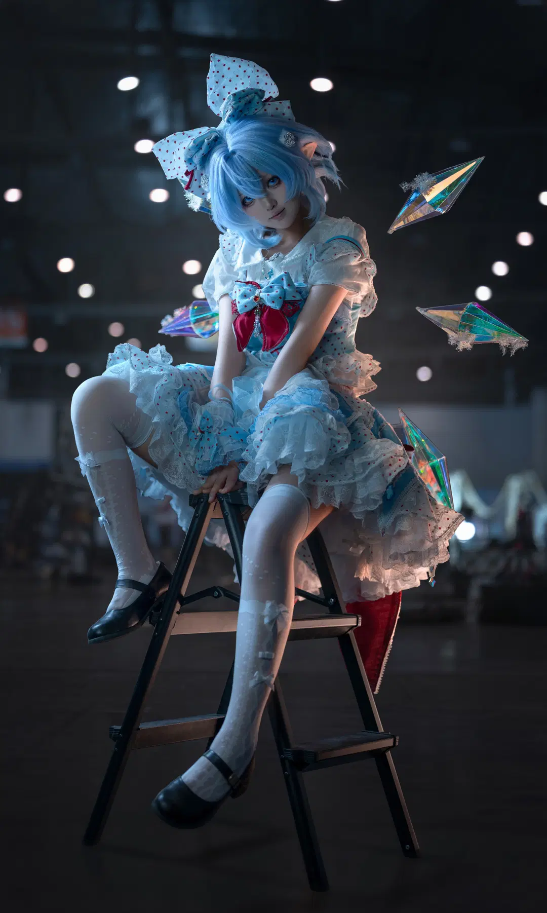 东方project, 漫展场照, 手搓c服, 白丝, 琪露诺cos