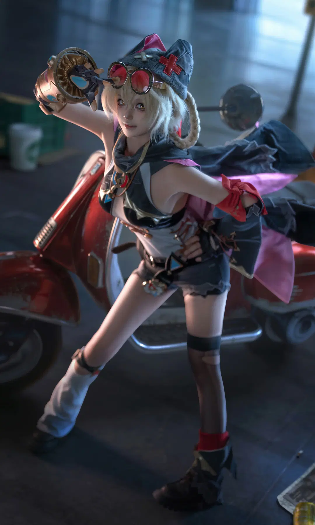Genshin Impact, Convention photo, Convention photos, Stockings, Jahoda cosplay