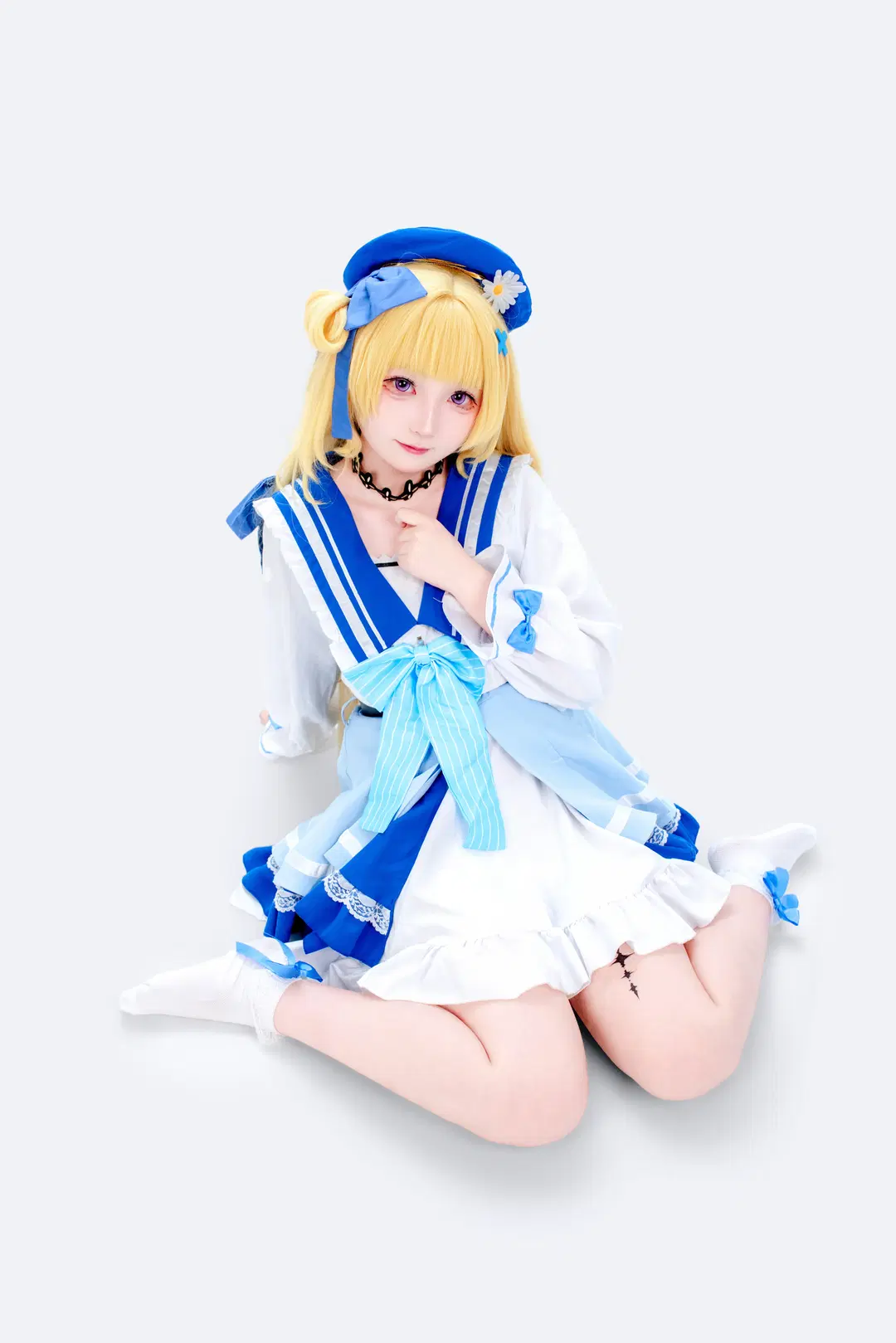 菲比cos, 鸣潮, cosplay, 鸣潮cos, 蓝白穿搭