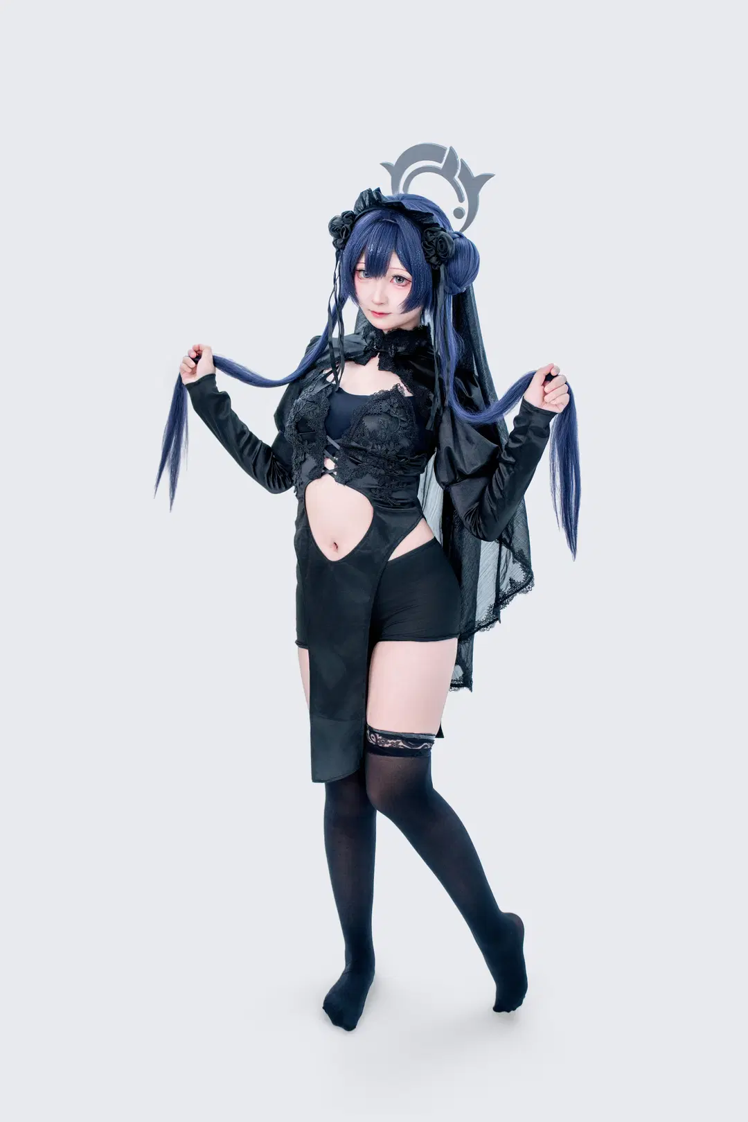 【Misaki cosplay】Blue Archive Black bride Styling Record by 茜冉XiRan. - Image 3