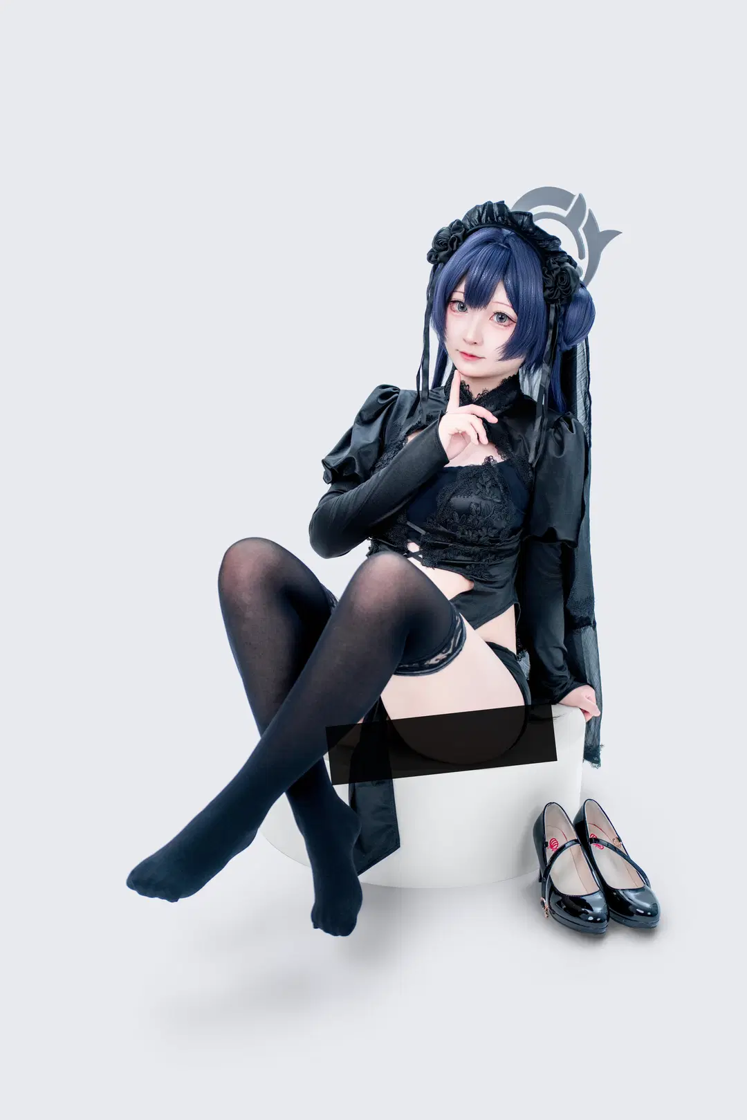 【妃咲cos】蔚蓝档案 暗黑哥特风新衣展示 - 茜冉XiRan. - 第2张