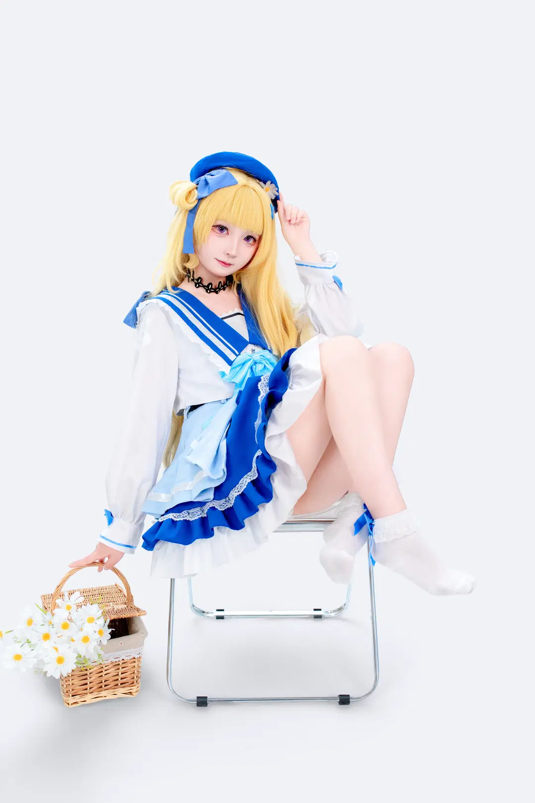 【菲比cos】鸣潮里的蓝色水手服太可爱了 - 茜冉XiRan. - 第4张