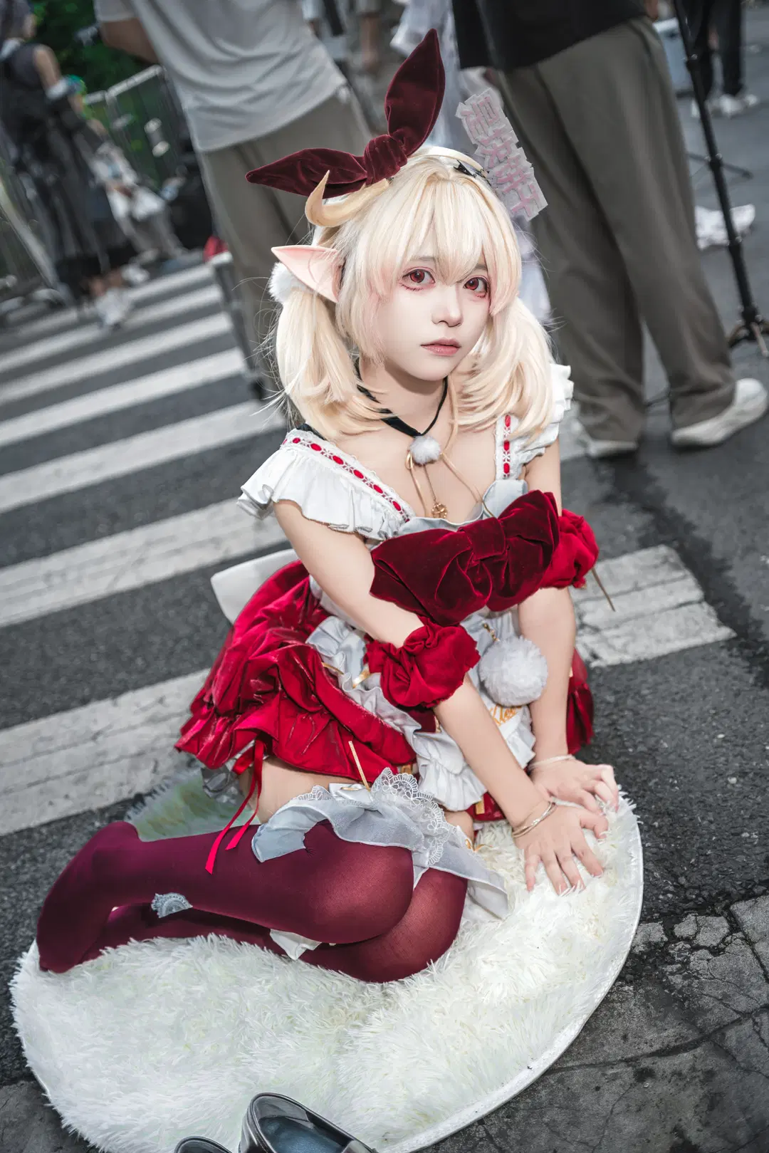 原神, クレー コスプレ, イベント写真, 中国国際漫画祭, ストッキング