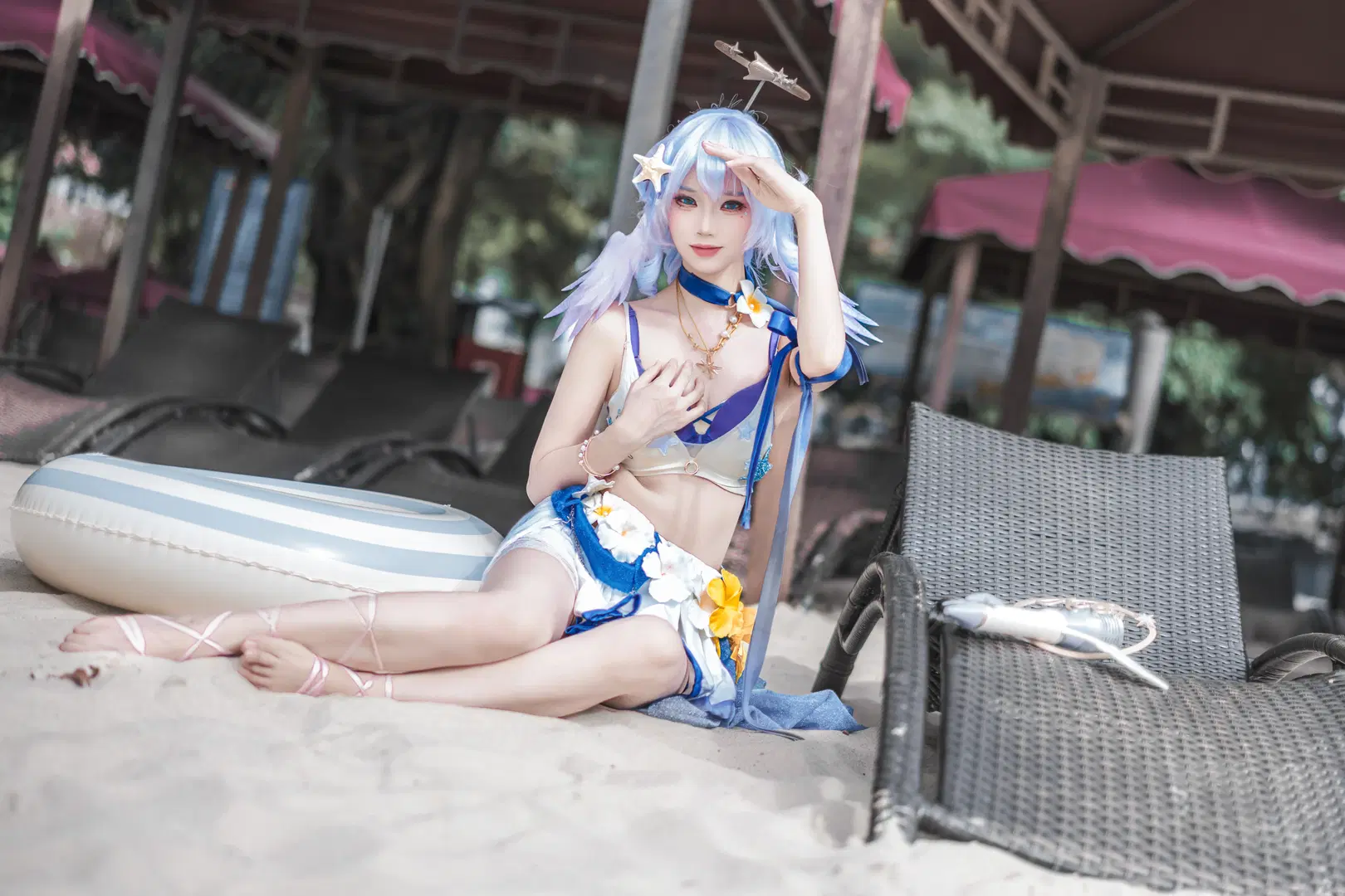 [Robin cosplay] Honkai: Star Rail Beach Fun Moments by Shiro - Image 3