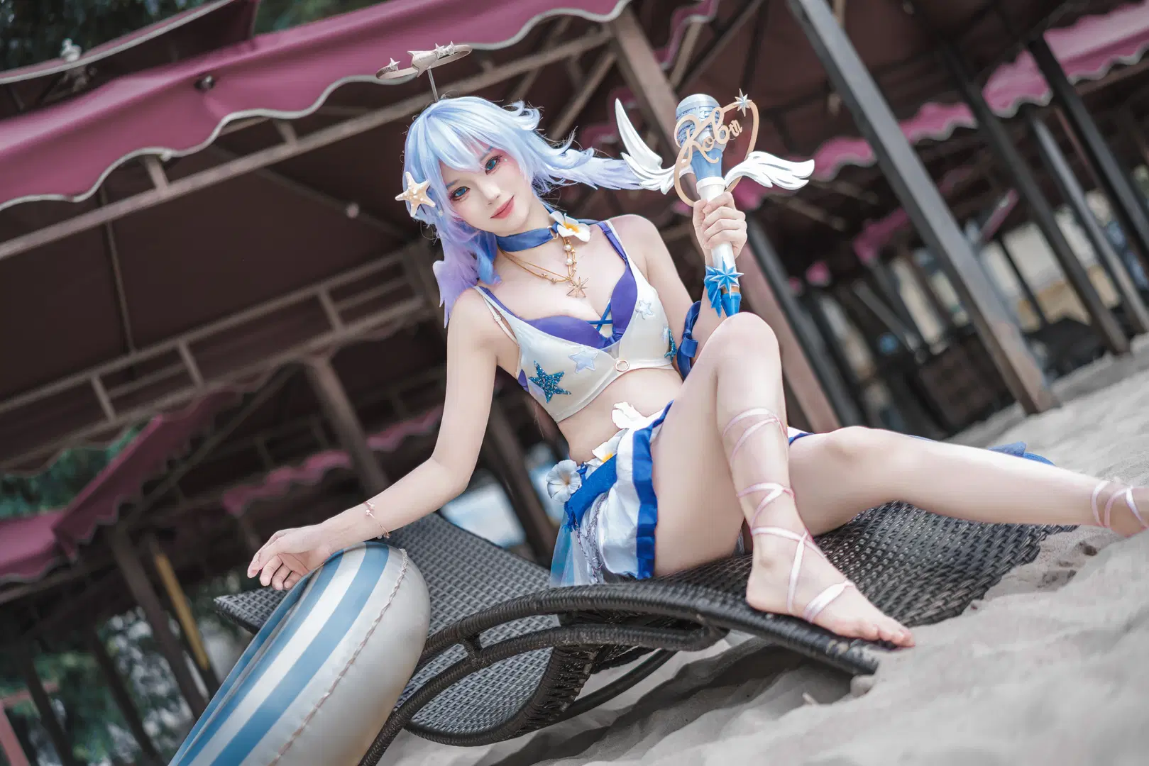 [Robin cosplay] Honkai: Star Rail Beach Fun Moments by Shiro - Image 4