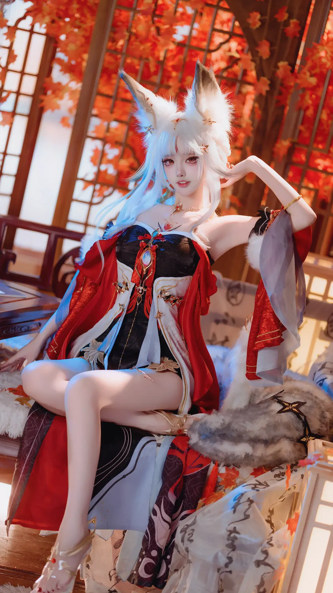 鸣潮, 游戏cosplay, 鸣潮cos, 狐耳少女, 心月狐cos